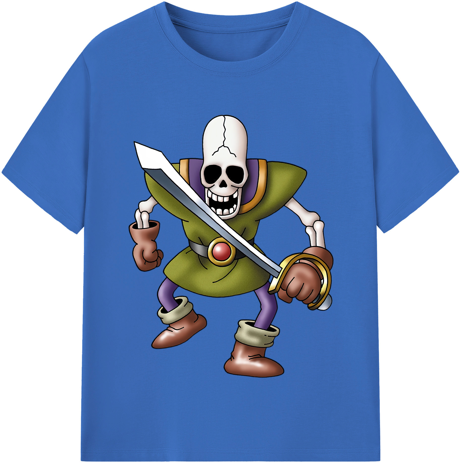 （画像用） ドラゴンクエスト Doragon Kuesuto Dragon Quest 綿100％半袖Tシャツ（フロントプリント）