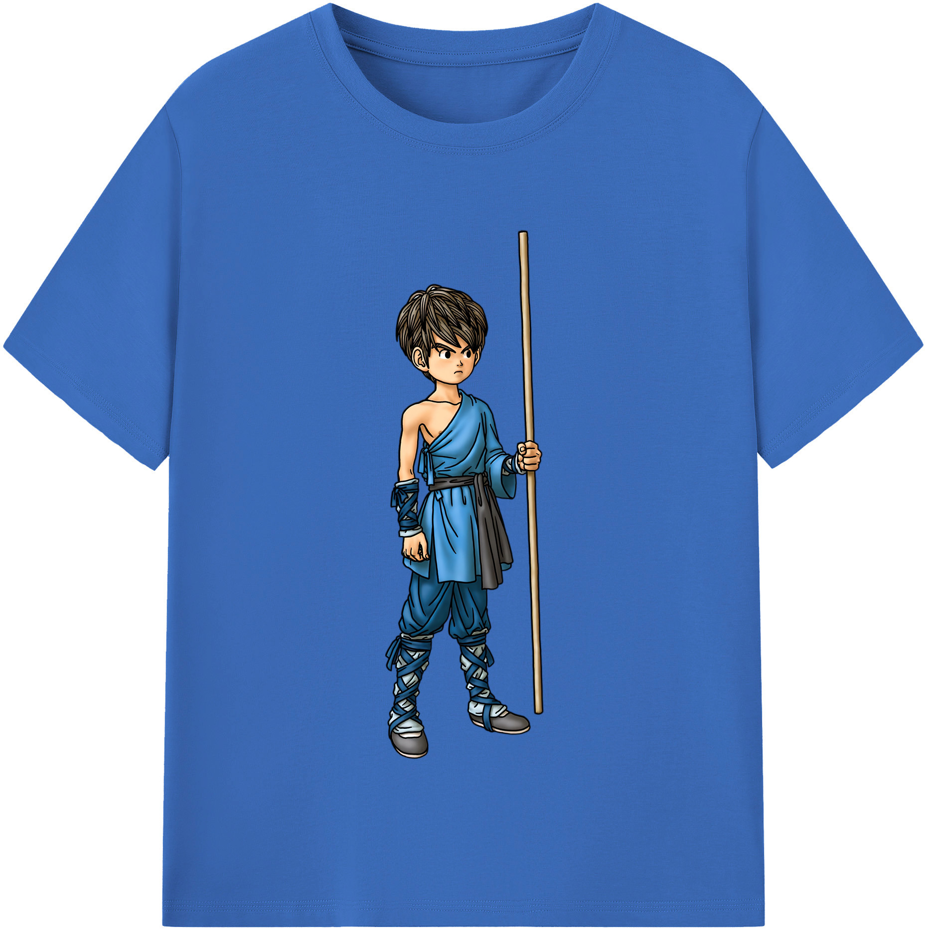 （画像用） ドラゴンクエスト Doragon Kuesuto Dragon Quest 綿100％半袖Tシャツ（フロントプリント）