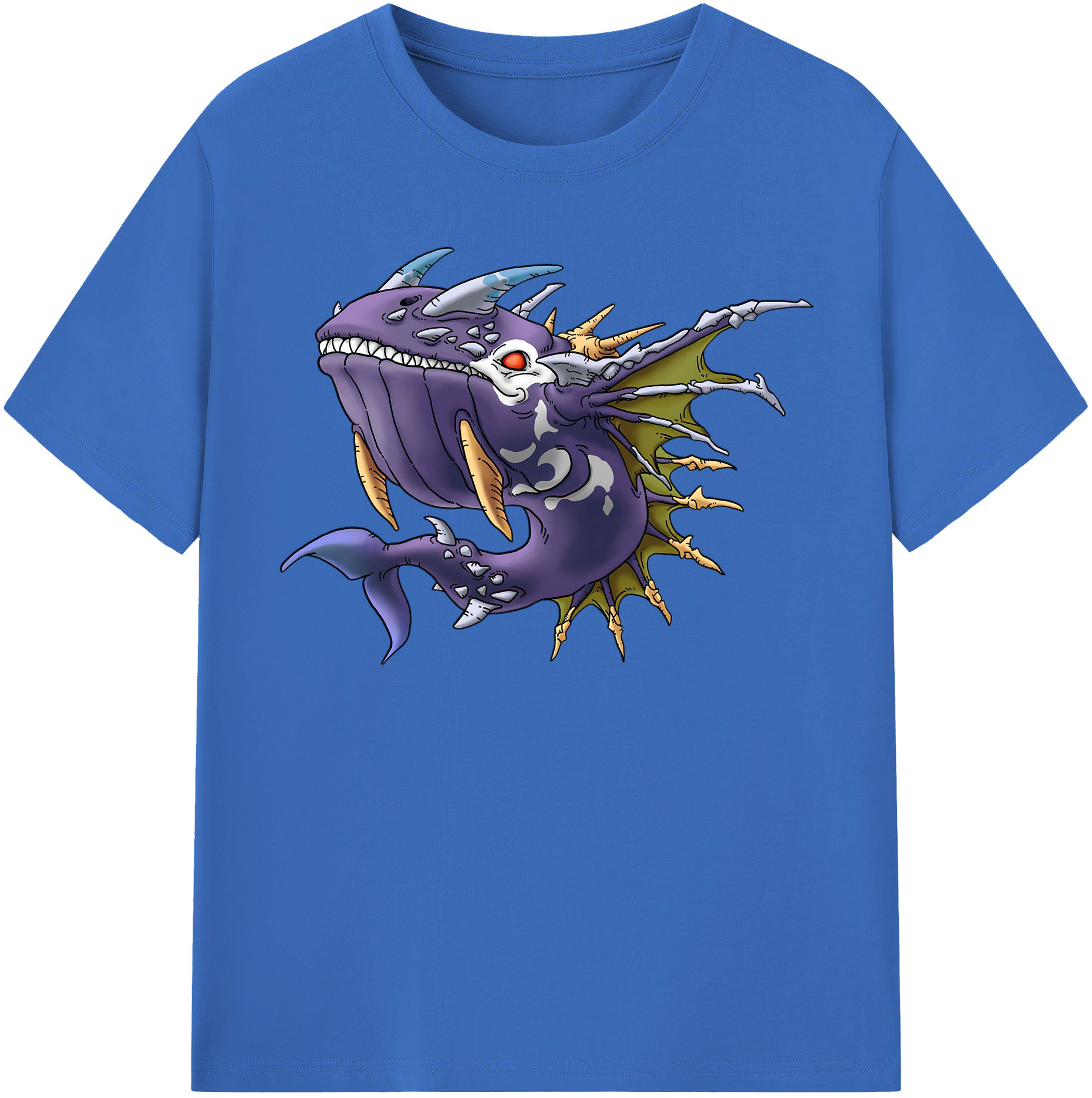 （画像用） ドラゴンクエスト Doragon Kuesuto Dragon Quest 綿100％半袖Tシャツ（フロントプリント）