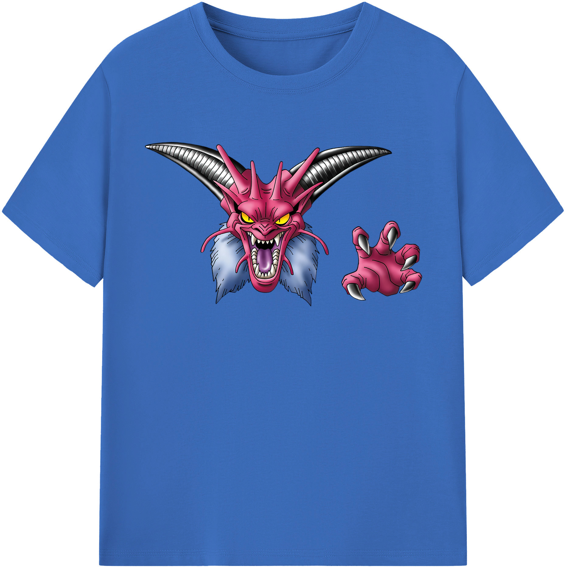 （画像用） ドラゴンクエスト Doragon Kuesuto Dragon Quest 綿100％半袖Tシャツ（フロントプリント）