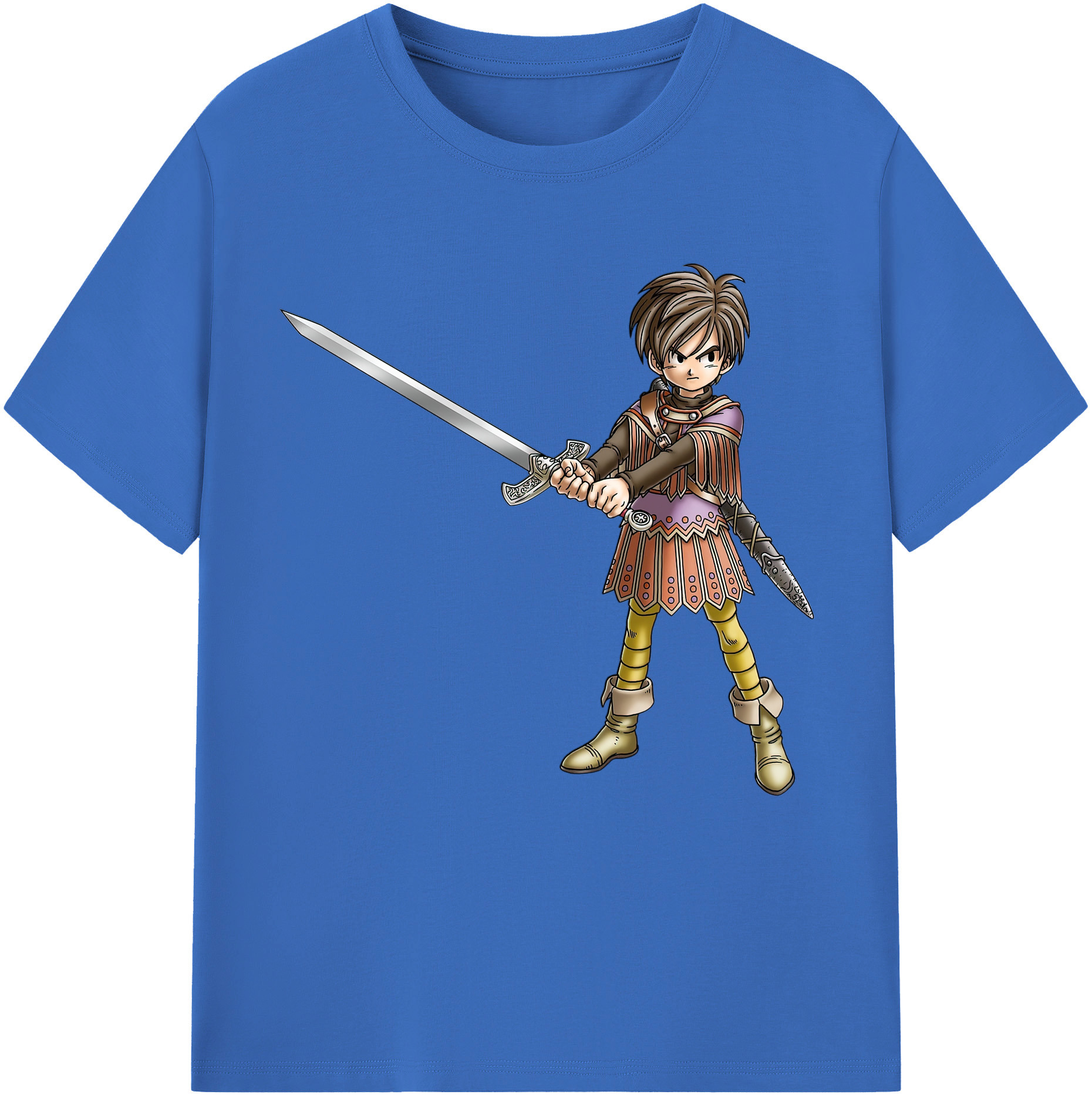（画像用） ドラゴンクエスト Doragon Kuesuto Dragon Quest 綿100％半袖Tシャツ（フロントプリント）