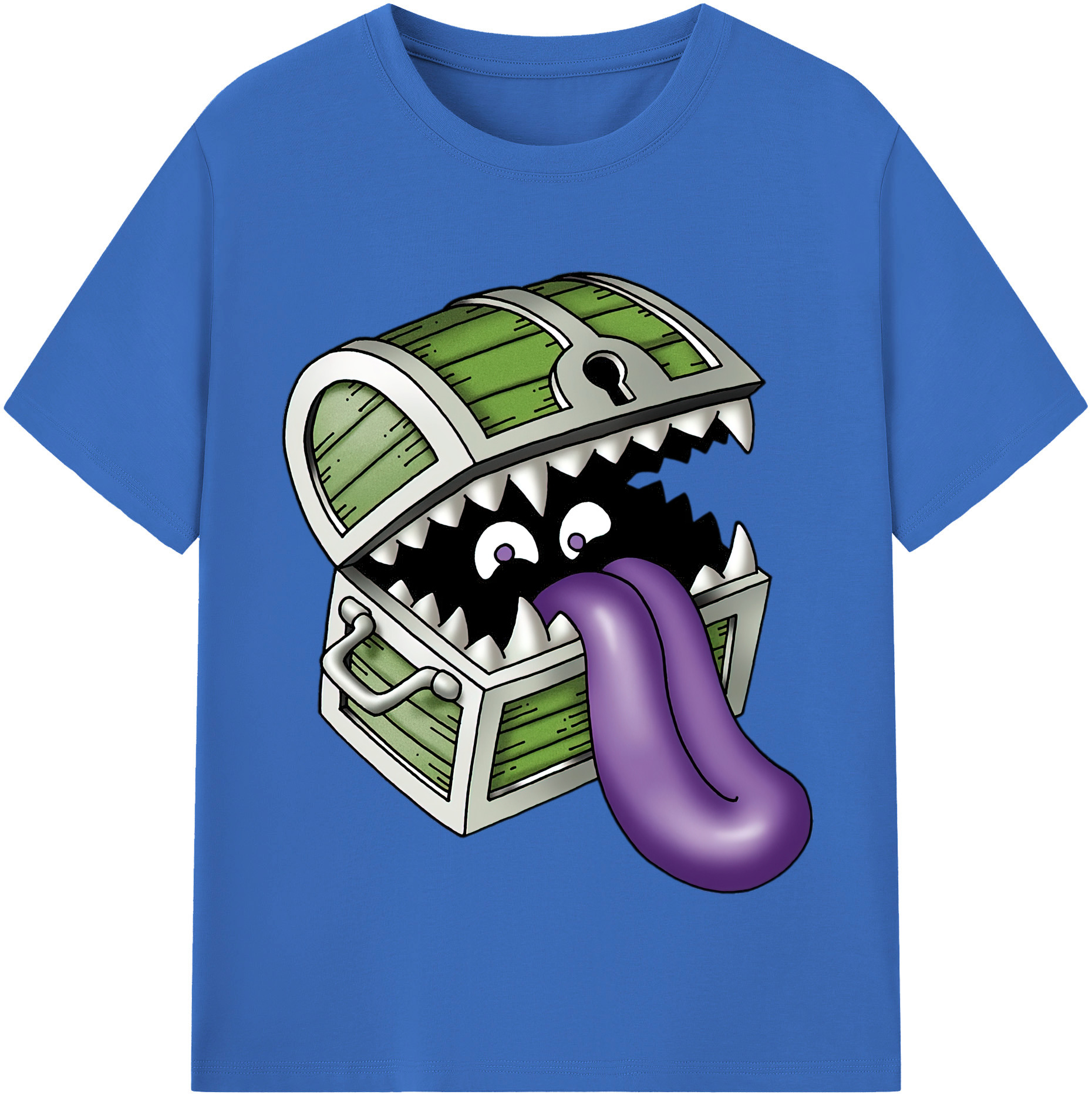 （画像用） ドラゴンクエスト Doragon Kuesuto Dragon Quest 綿100％半袖Tシャツ（フロントプリント）