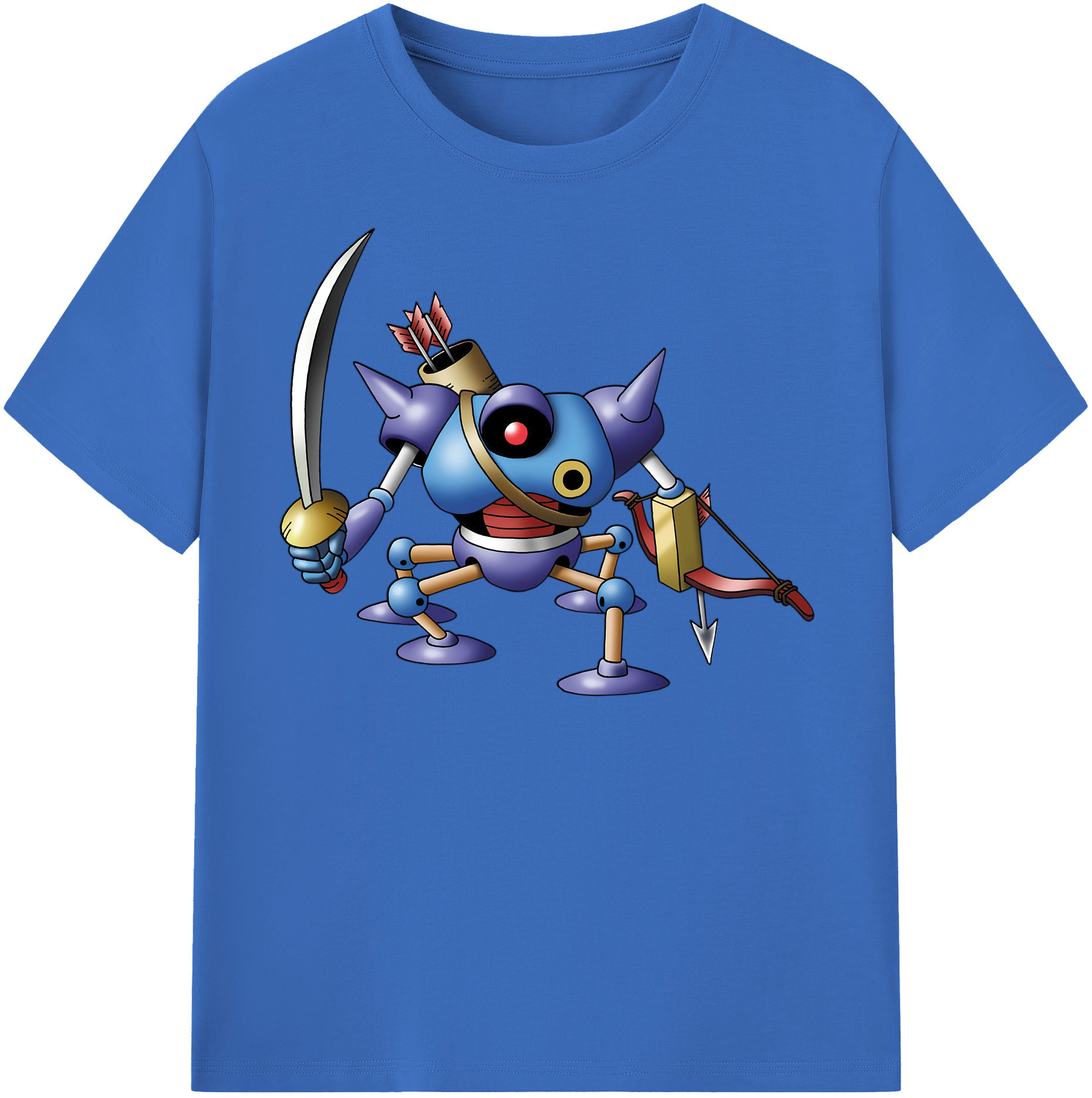 （画像用） ドラゴンクエスト Doragon Kuesuto Dragon Quest 綿100％半袖Tシャツ（フロントプリント）