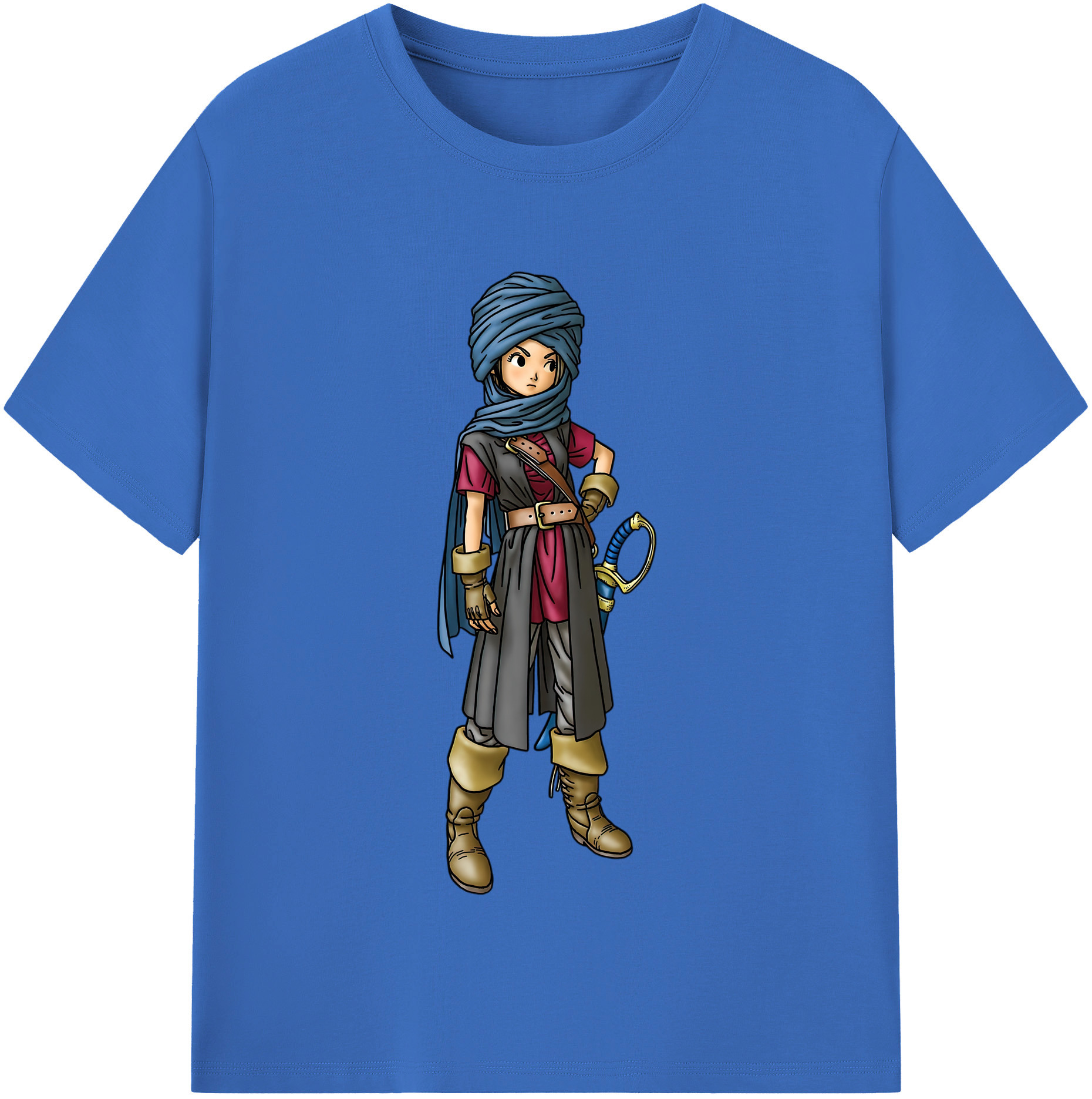 （画像用） ドラゴンクエスト Doragon Kuesuto Dragon Quest 綿100％半袖Tシャツ（フロントプリント）