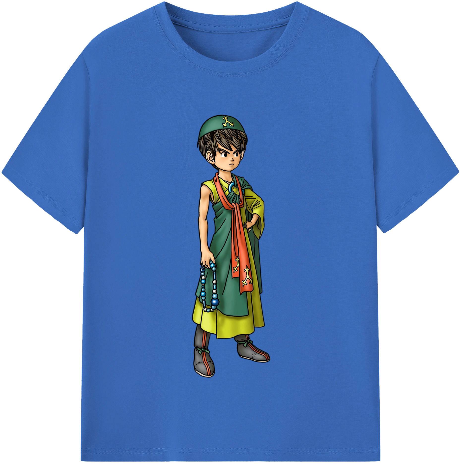 （画像用） ドラゴンクエスト Doragon Kuesuto Dragon Quest 綿100％半袖Tシャツ（フロントプリント）