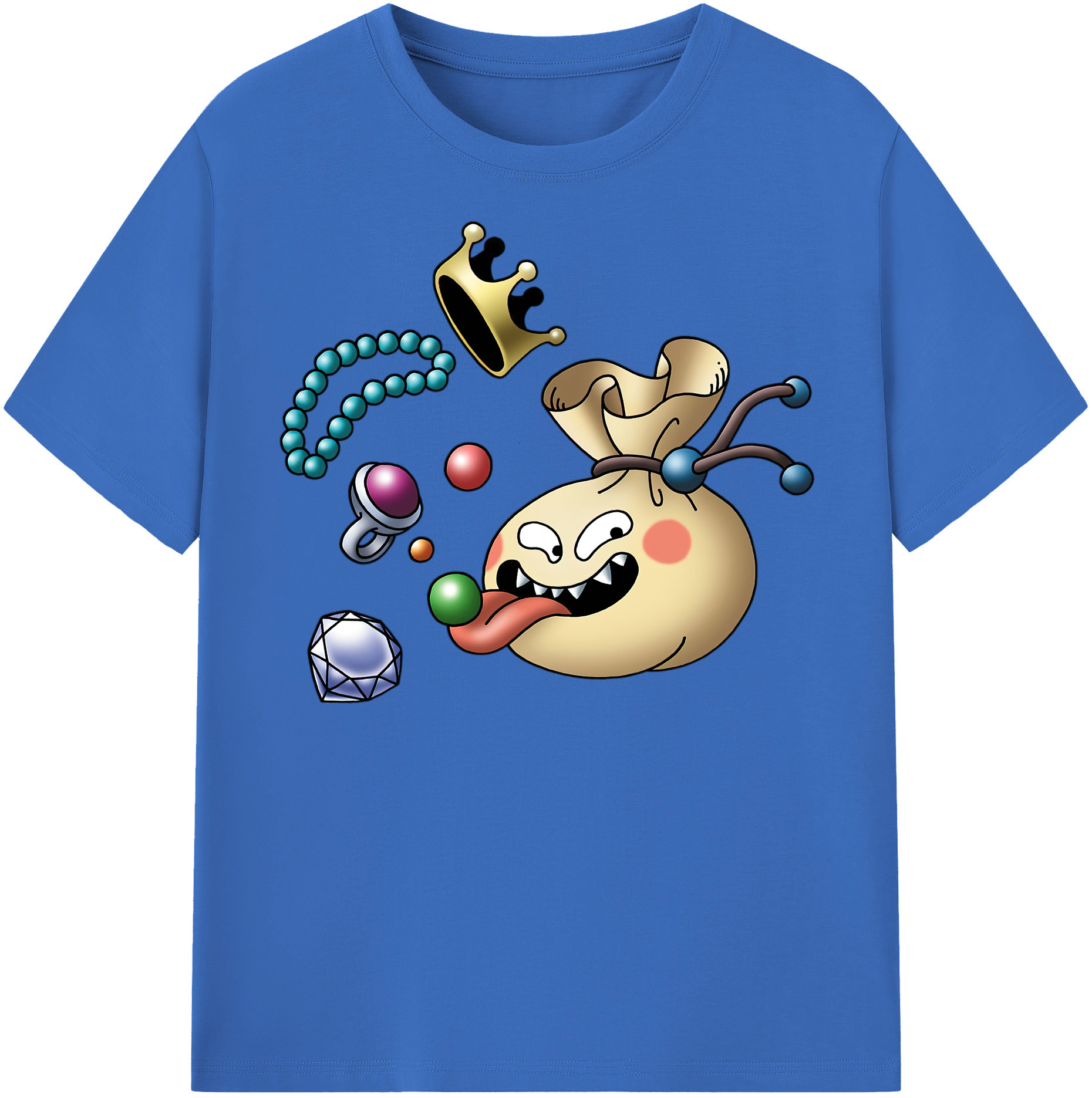 （画像用） ドラゴンクエスト Doragon Kuesuto Dragon Quest 綿100％半袖Tシャツ（フロントプリント）