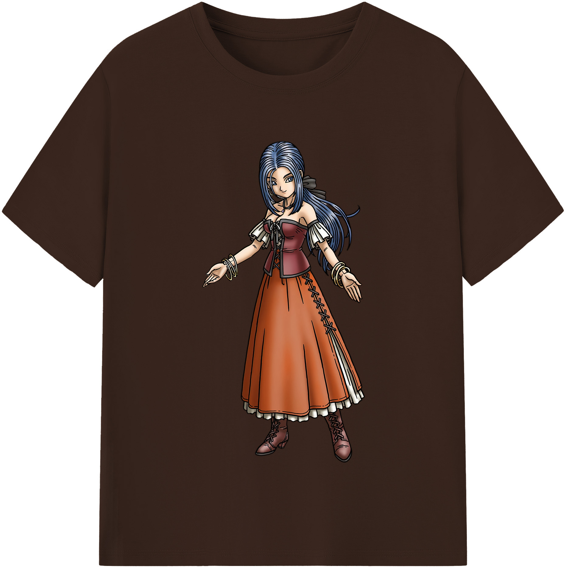 （画像用） ドラゴンクエスト Doragon Kuesuto Dragon Quest 綿100％半袖Tシャツ（フロントプリント）