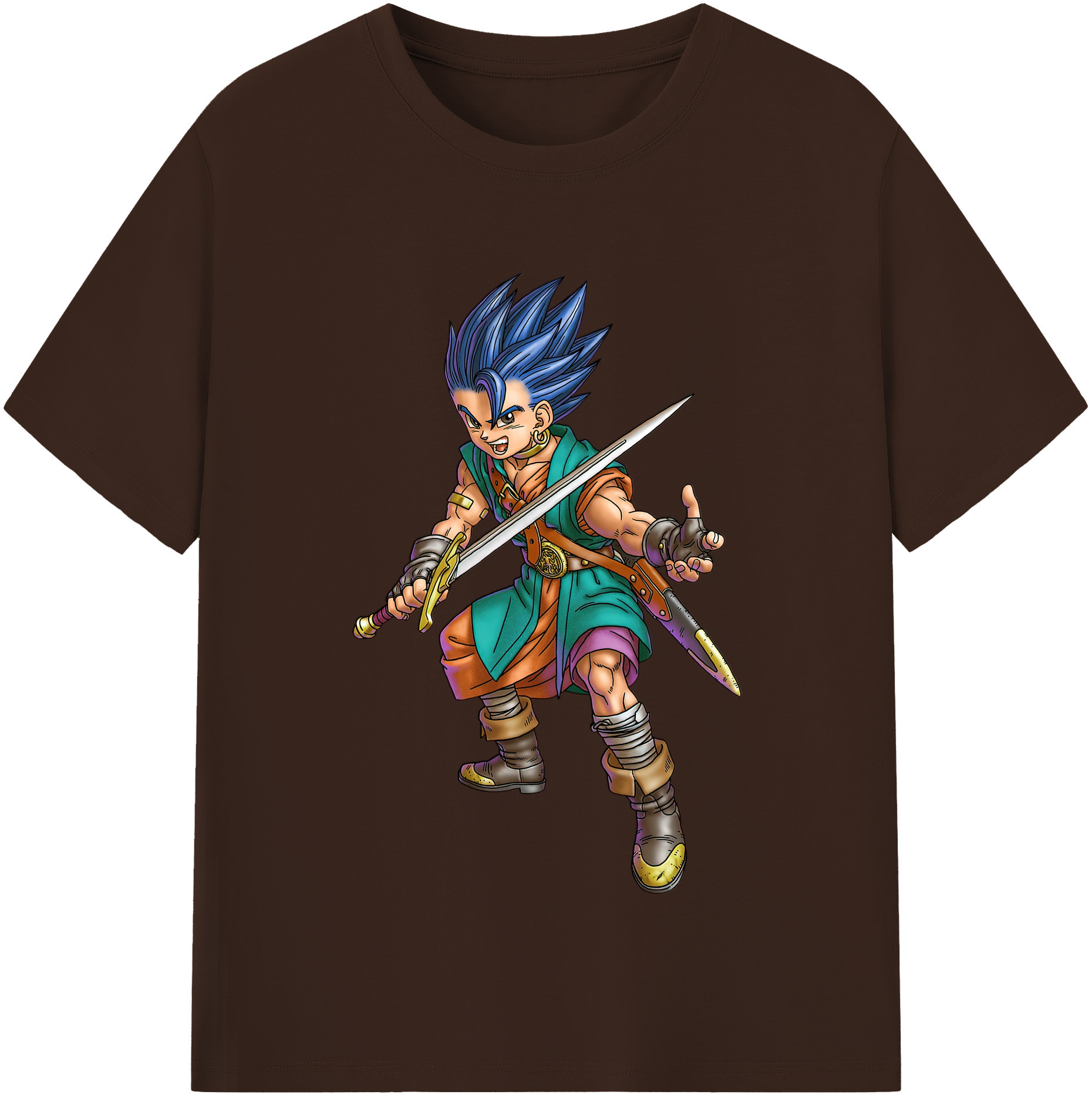（画像用） ドラゴンクエスト Doragon Kuesuto Dragon Quest 綿100％半袖Tシャツ（フロントプリント）