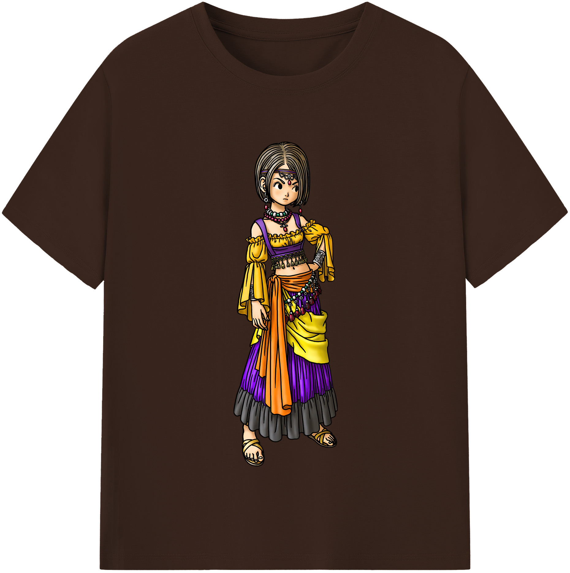 （画像用） ドラゴンクエスト Doragon Kuesuto Dragon Quest 綿100％半袖Tシャツ（フロントプリント）