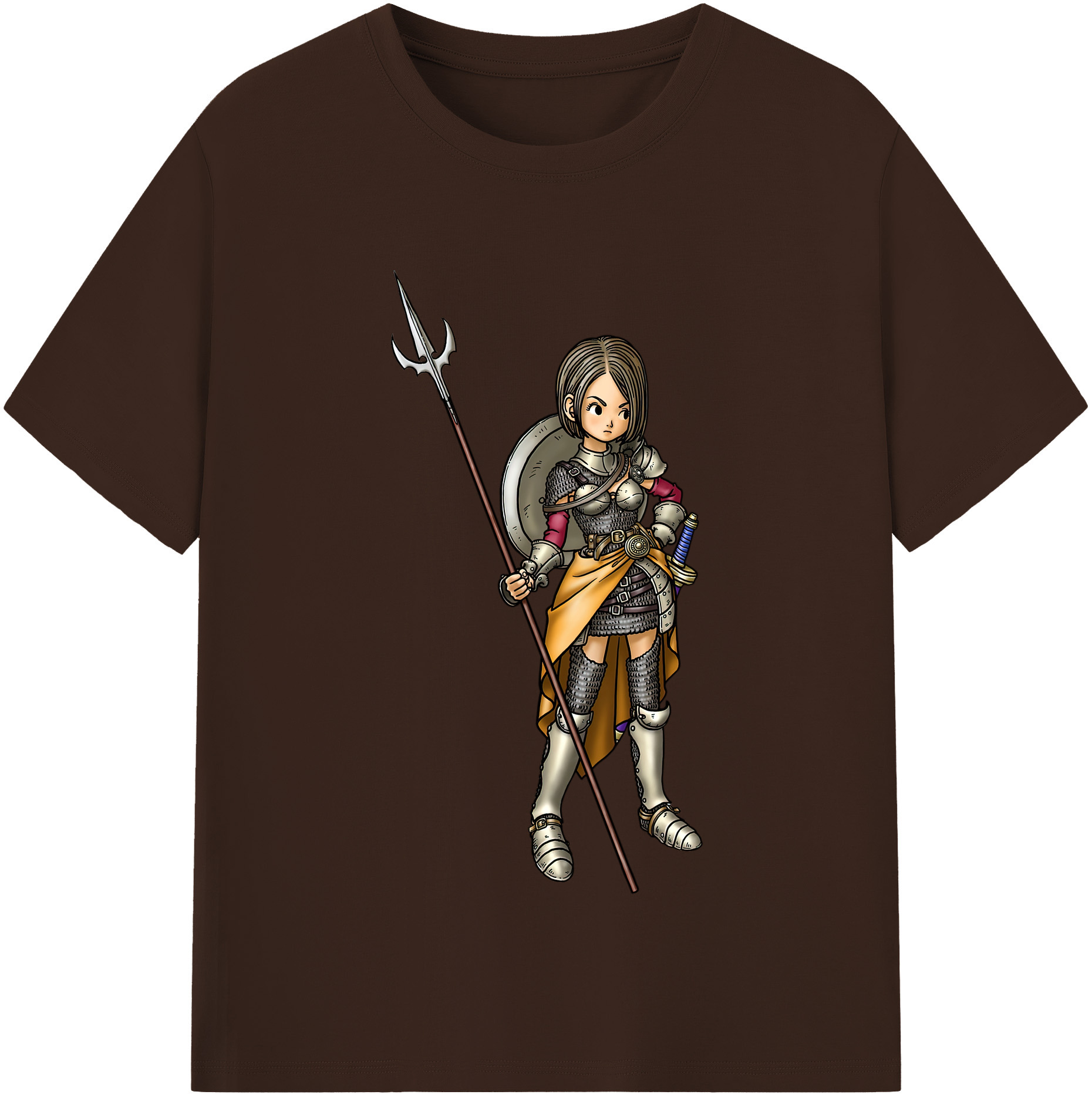 （画像用） ドラゴンクエスト Doragon Kuesuto Dragon Quest 綿100％半袖Tシャツ（フロントプリント）