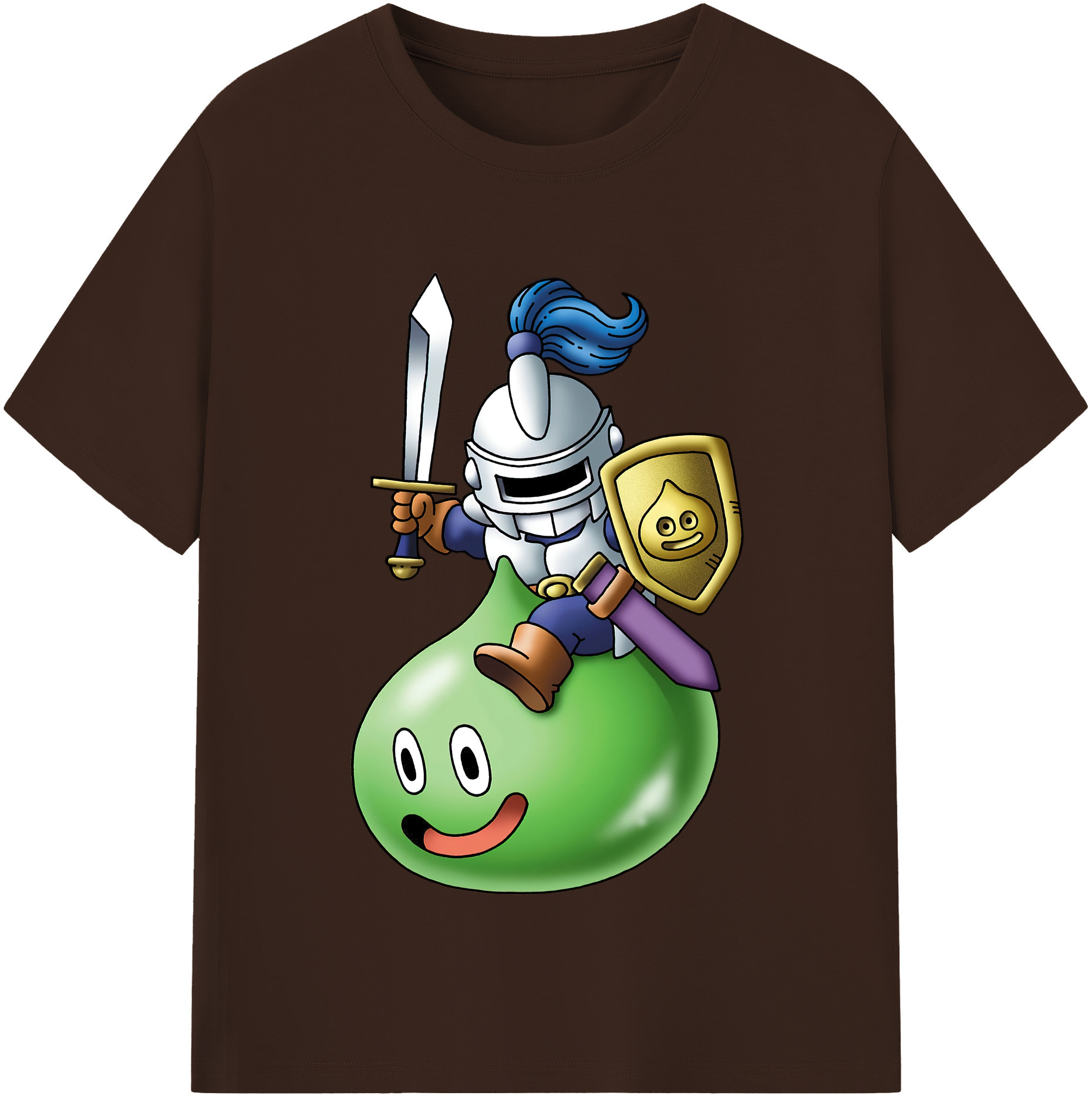 （画像用） ドラゴンクエスト Doragon Kuesuto Dragon Quest 綿100％半袖Tシャツ（フロントプリント）