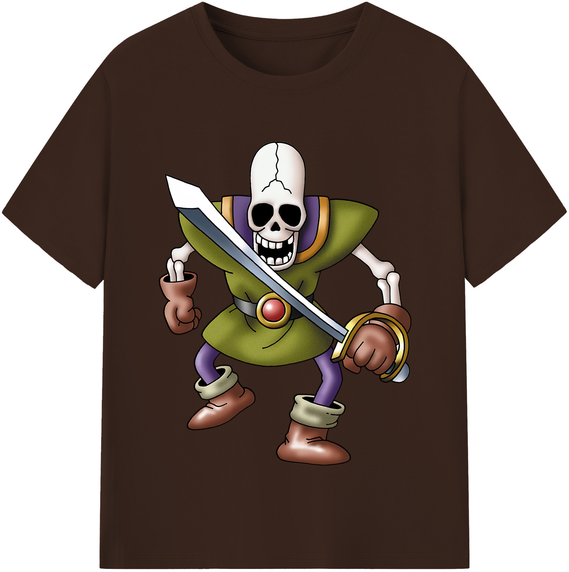 （画像用） ドラゴンクエスト Doragon Kuesuto Dragon Quest 綿100％半袖Tシャツ（フロントプリント）