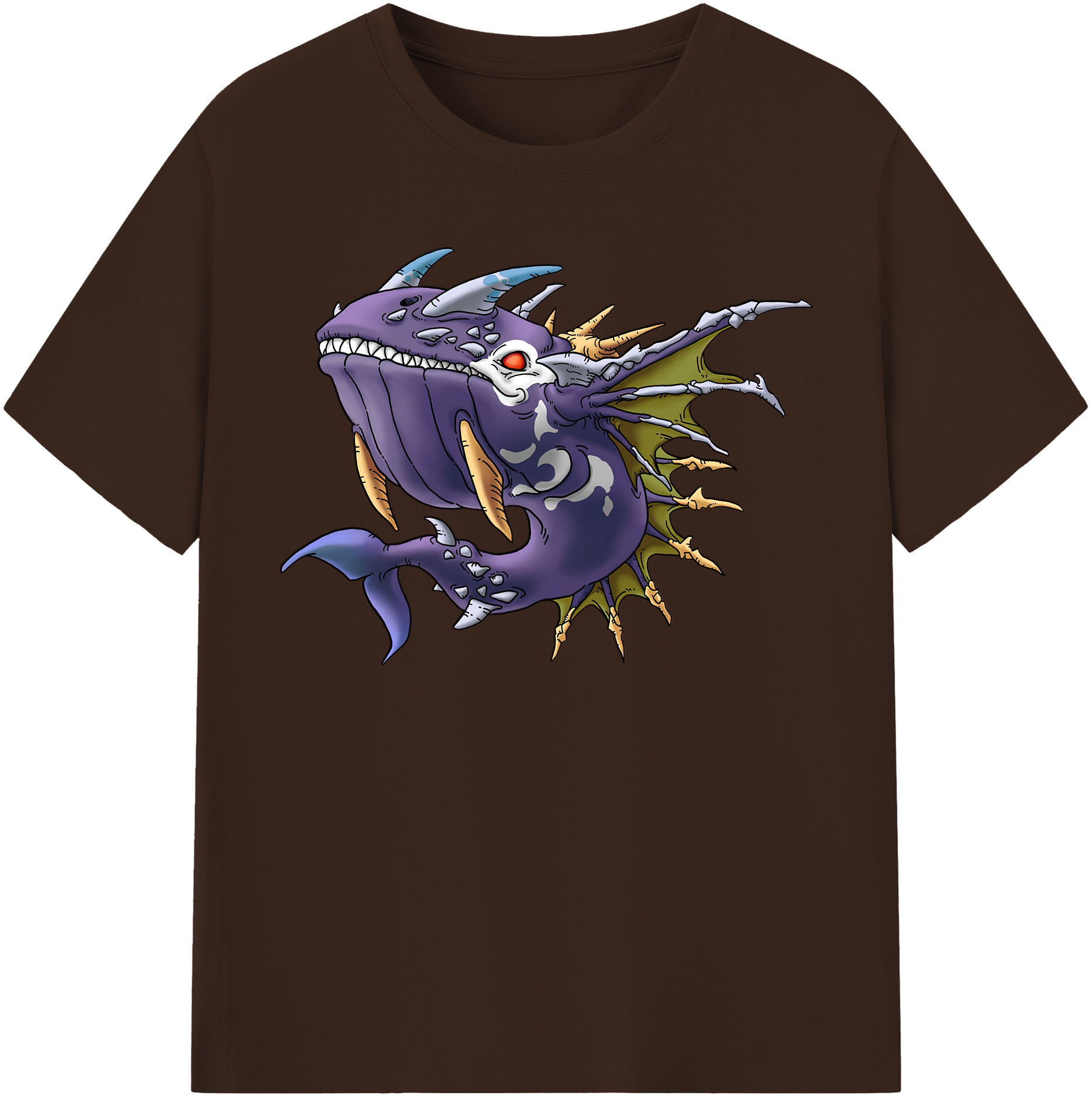 （画像用） ドラゴンクエスト Doragon Kuesuto Dragon Quest 綿100％半袖Tシャツ（フロントプリント）
