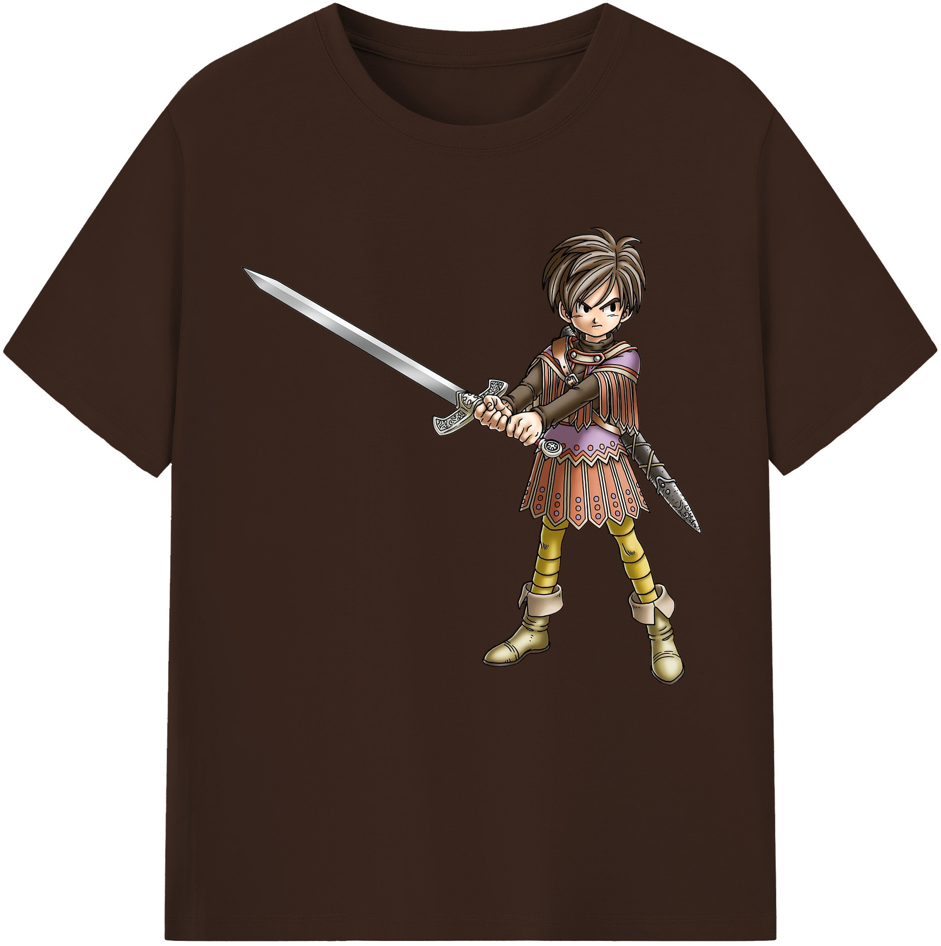 （画像用） ドラゴンクエスト Doragon Kuesuto Dragon Quest 綿100％半袖Tシャツ（フロントプリント）