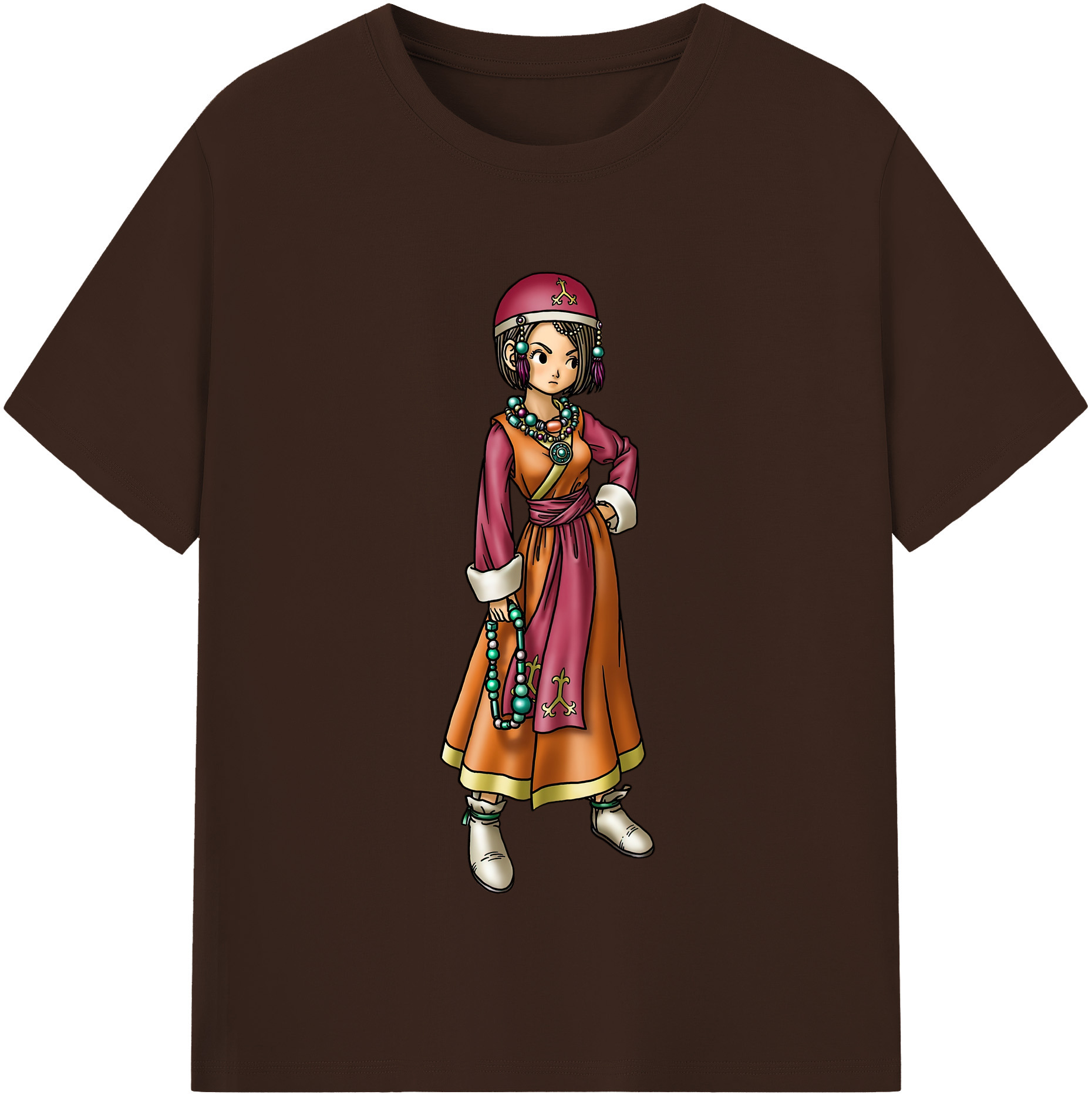 （画像用） ドラゴンクエスト Doragon Kuesuto Dragon Quest 綿100％半袖Tシャツ（フロントプリント）