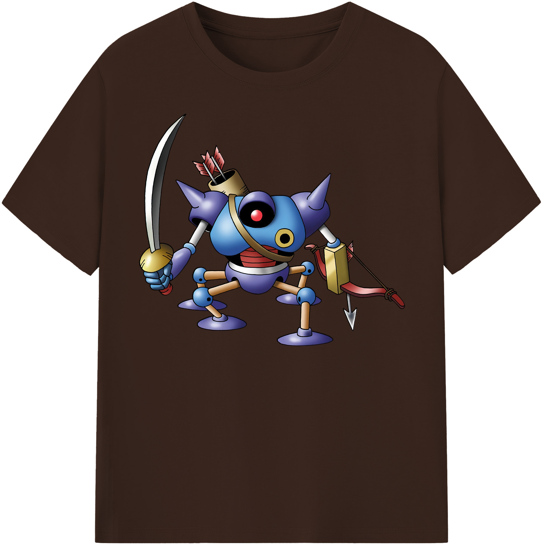 （画像用） ドラゴンクエスト Doragon Kuesuto Dragon Quest 綿100％半袖Tシャツ（フロントプリント）