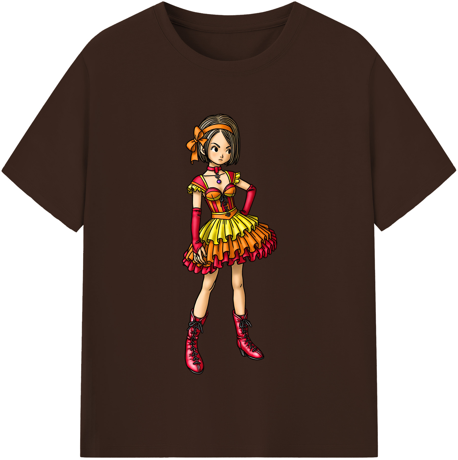 （画像用） ドラゴンクエスト Doragon Kuesuto Dragon Quest 綿100％半袖Tシャツ（フロントプリント）