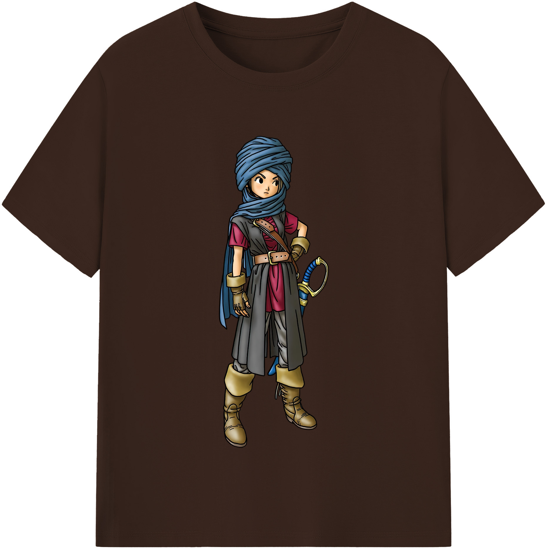 （画像用） ドラゴンクエスト Doragon Kuesuto Dragon Quest 綿100％半袖Tシャツ（フロントプリント）