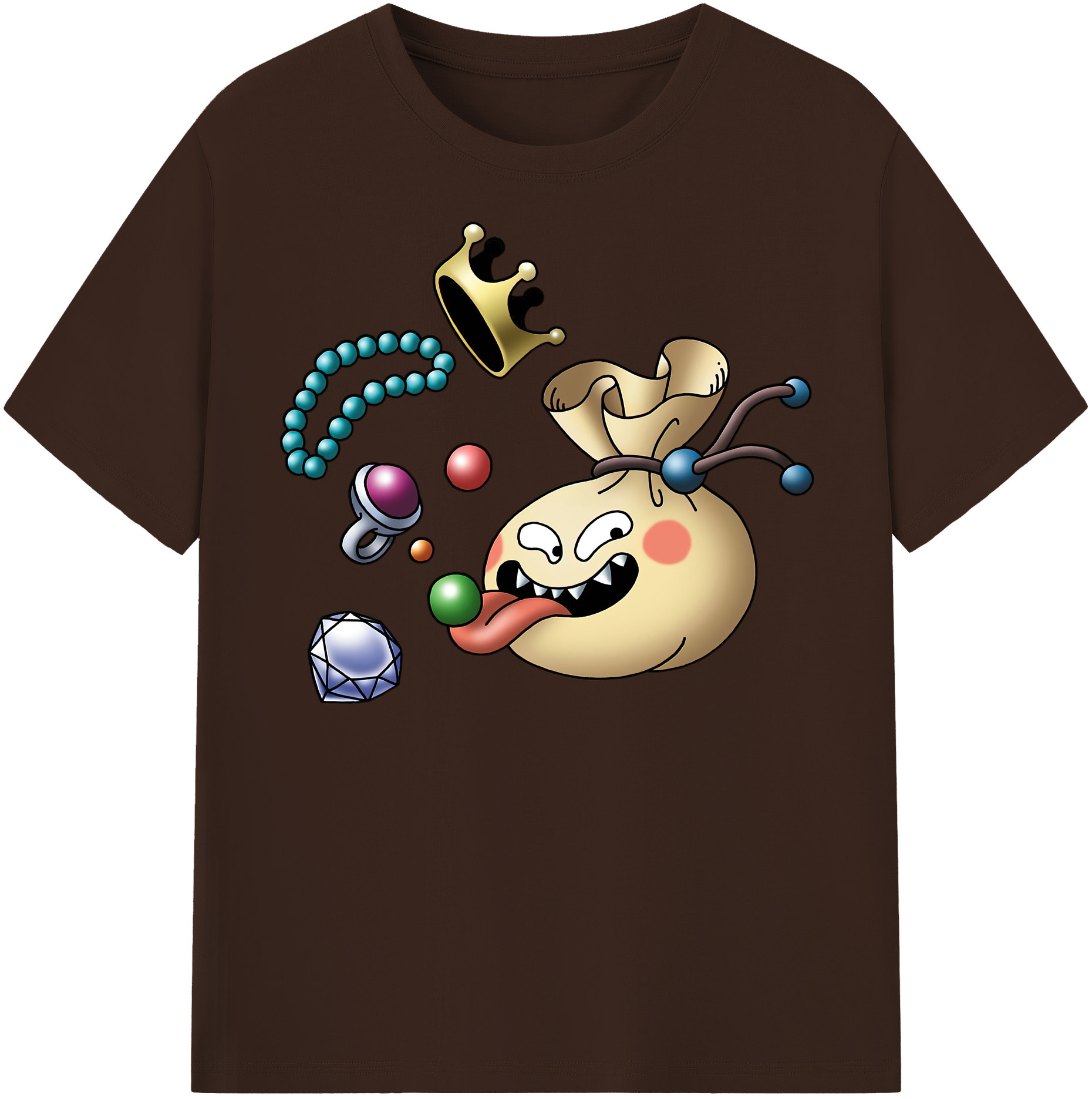 （画像用） ドラゴンクエスト Doragon Kuesuto Dragon Quest 綿100％半袖Tシャツ（フロントプリント）