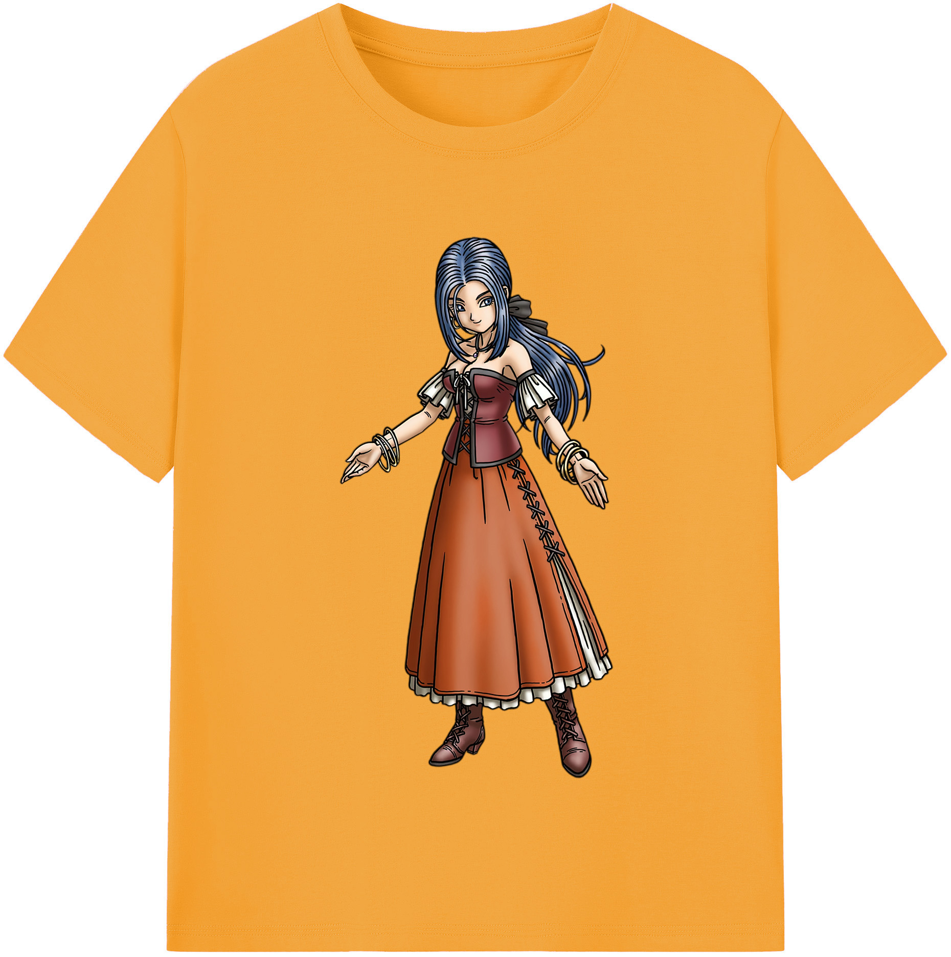 （画像用） ドラゴンクエスト Doragon Kuesuto Dragon Quest 綿100％半袖Tシャツ（フロントプリント）