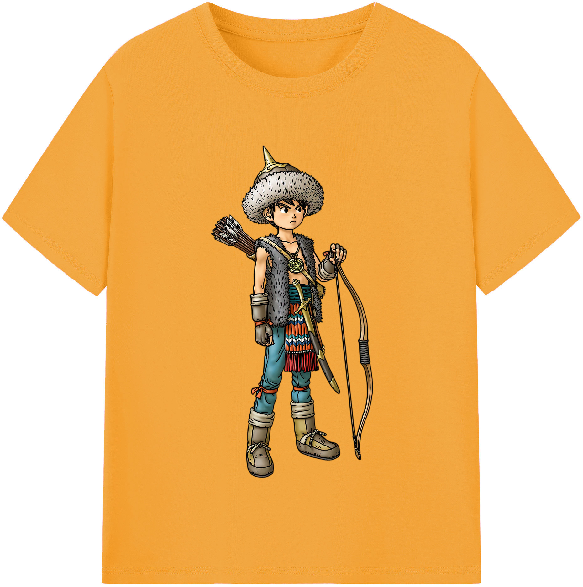 （画像用） ドラゴンクエスト Doragon Kuesuto Dragon Quest 綿100％半袖Tシャツ（フロントプリント）