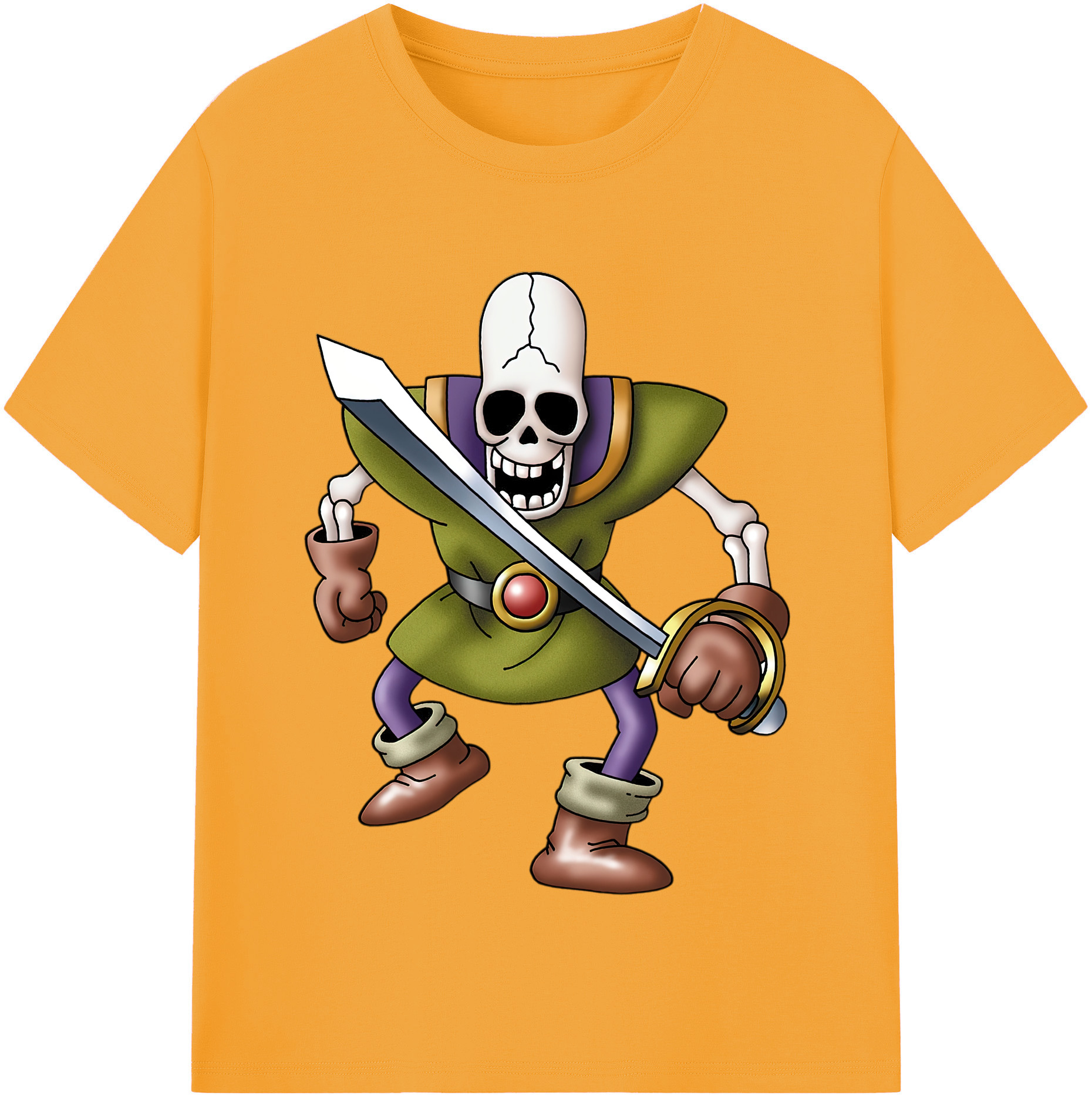 （画像用） ドラゴンクエスト Doragon Kuesuto Dragon Quest 綿100％半袖Tシャツ（フロントプリント）