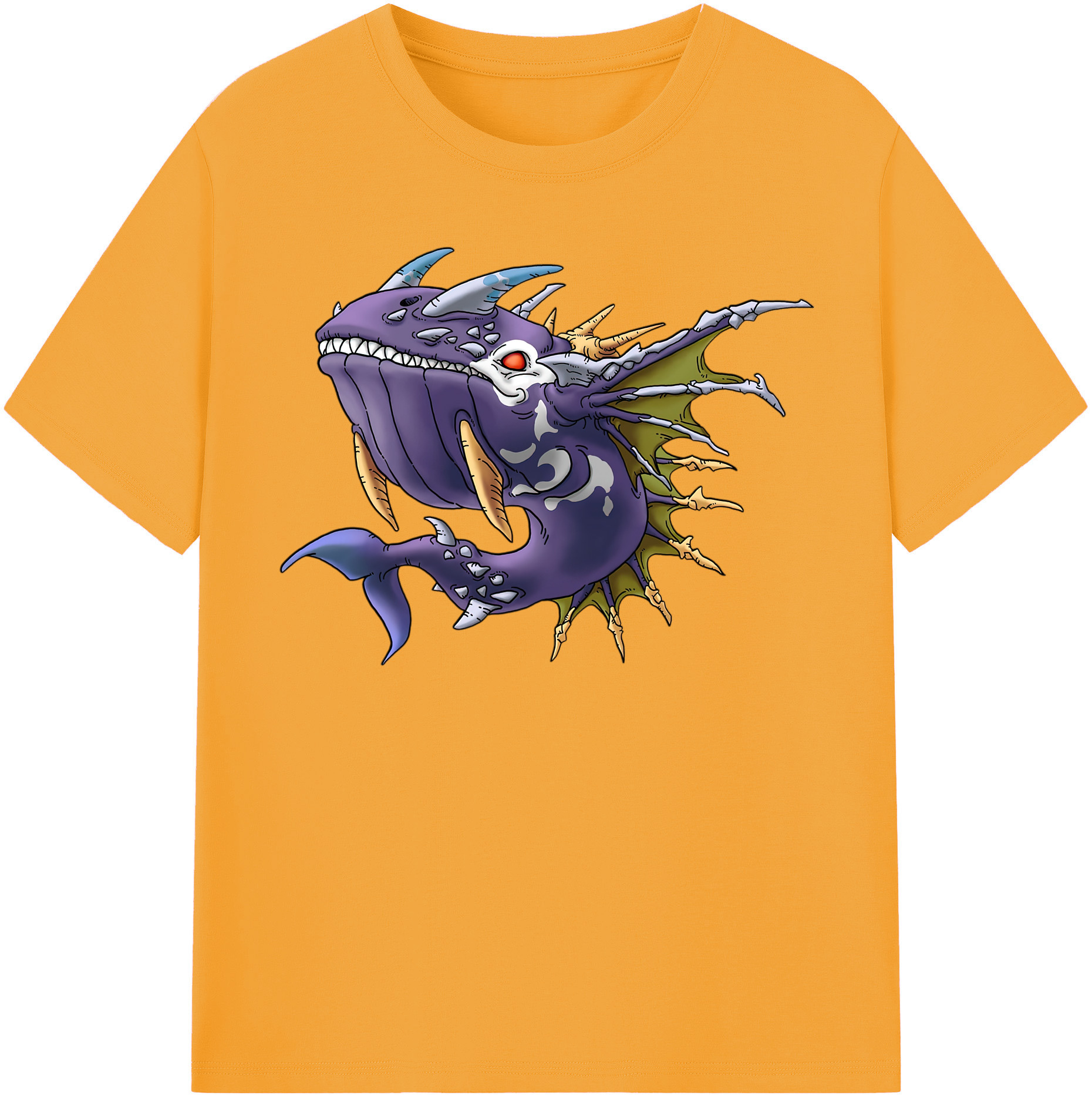 （画像用） ドラゴンクエスト Doragon Kuesuto Dragon Quest 綿100％半袖Tシャツ（フロントプリント）