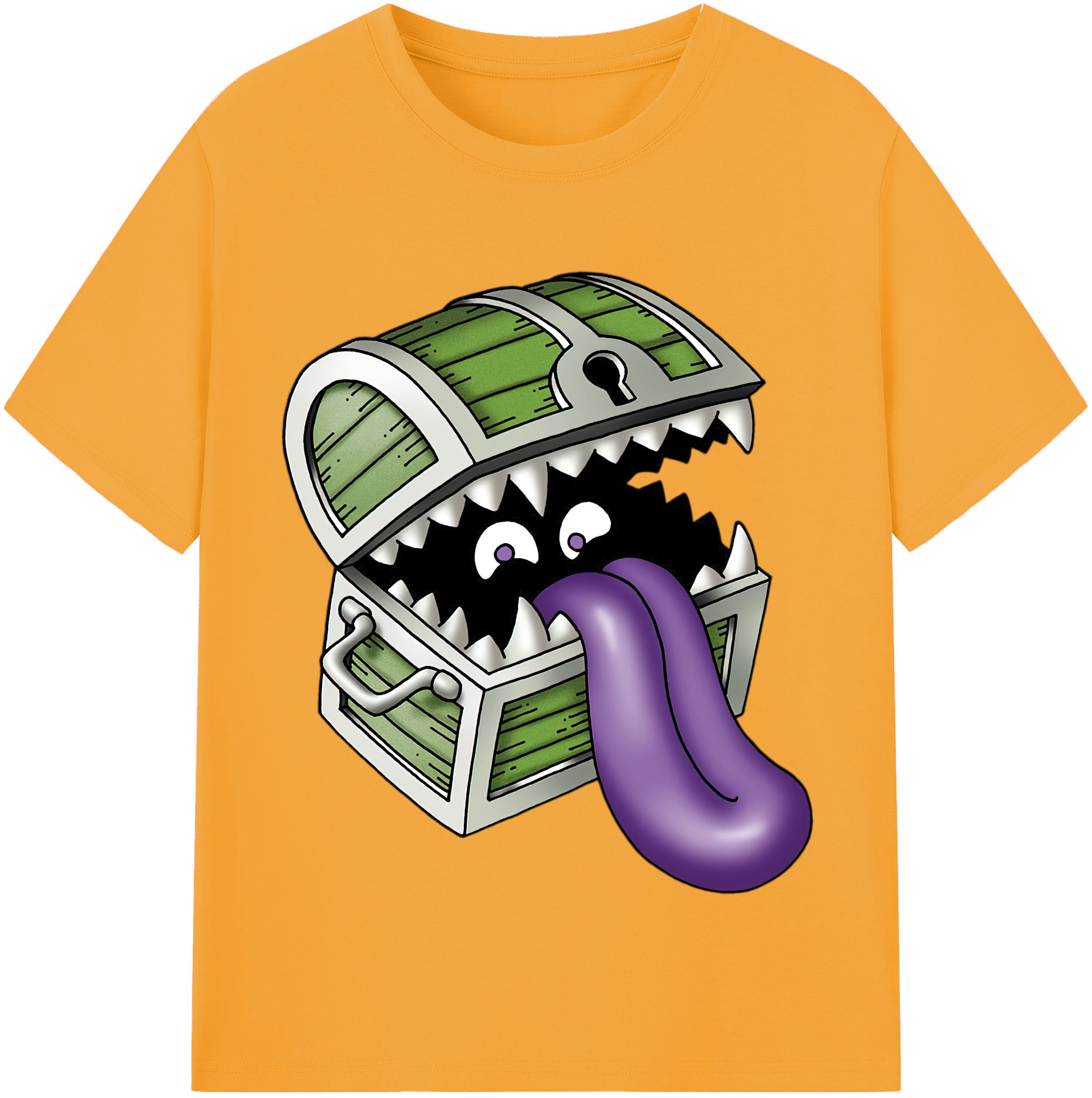 （画像用） ドラゴンクエスト Doragon Kuesuto Dragon Quest 綿100％半袖Tシャツ（フロントプリント）