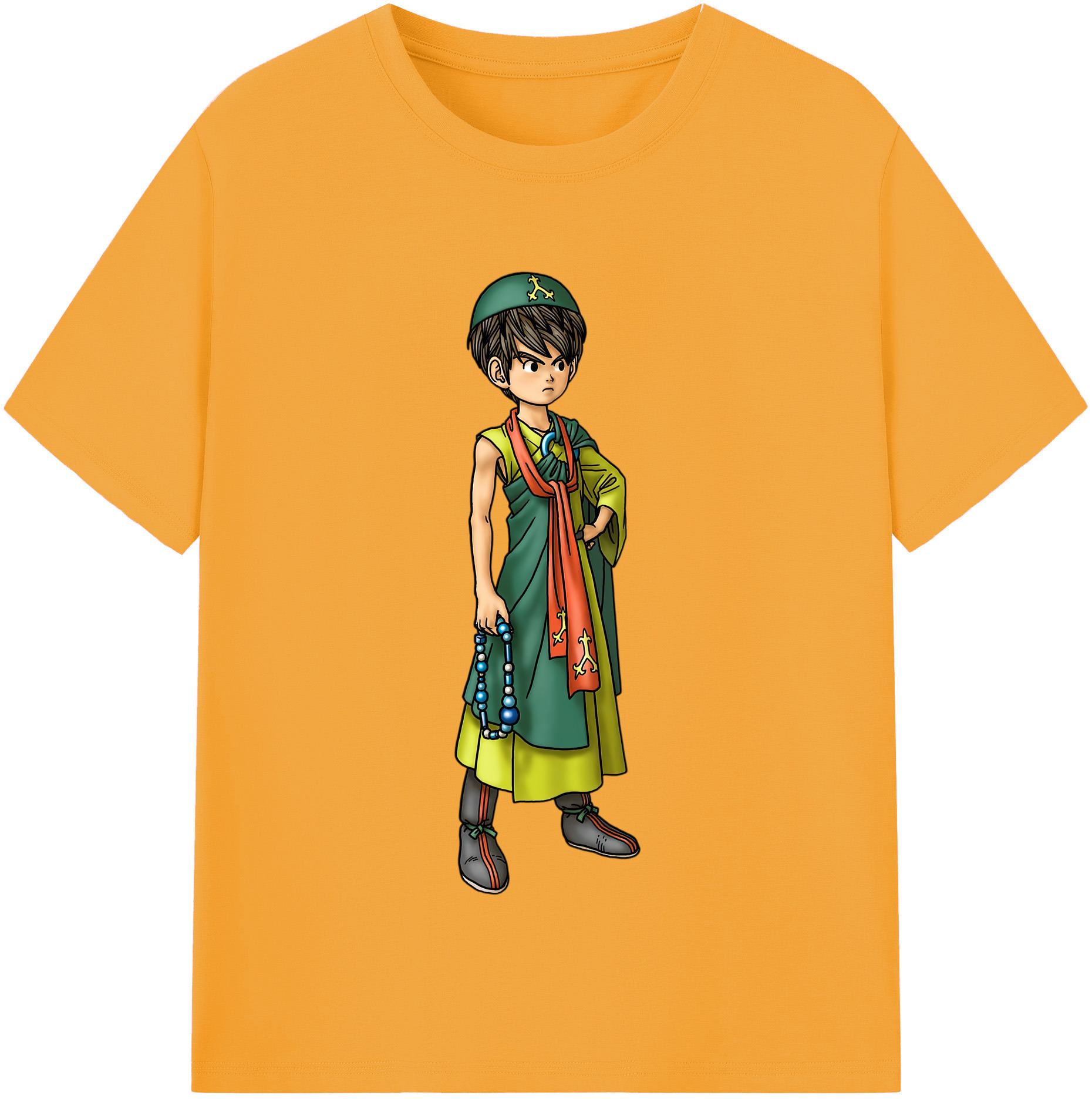 （画像用） ドラゴンクエスト Doragon Kuesuto Dragon Quest 綿100％半袖Tシャツ（フロントプリント）