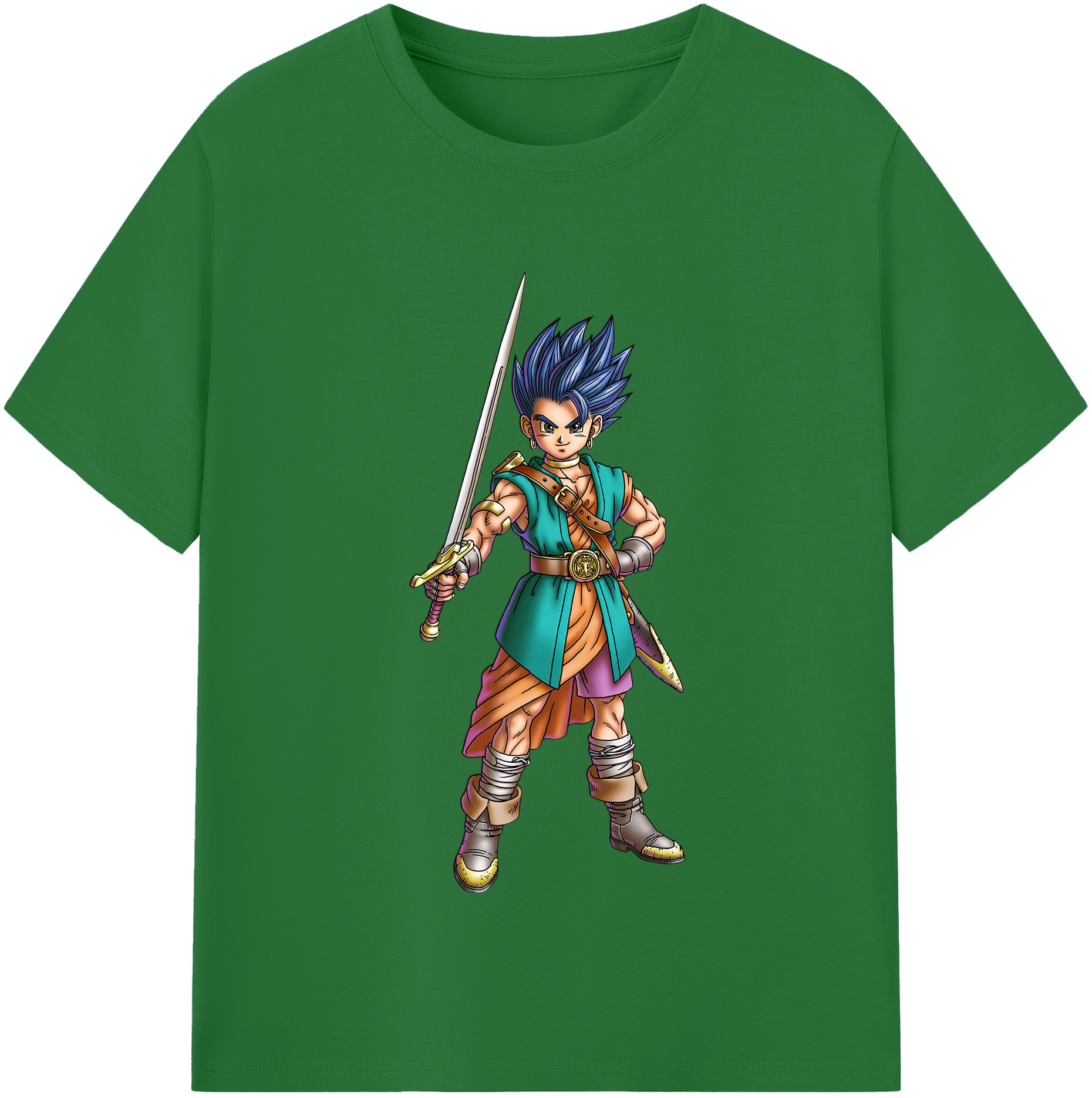 （画像用） ドラゴンクエスト Doragon Kuesuto Dragon Quest 綿100％半袖Tシャツ（フロントプリント）