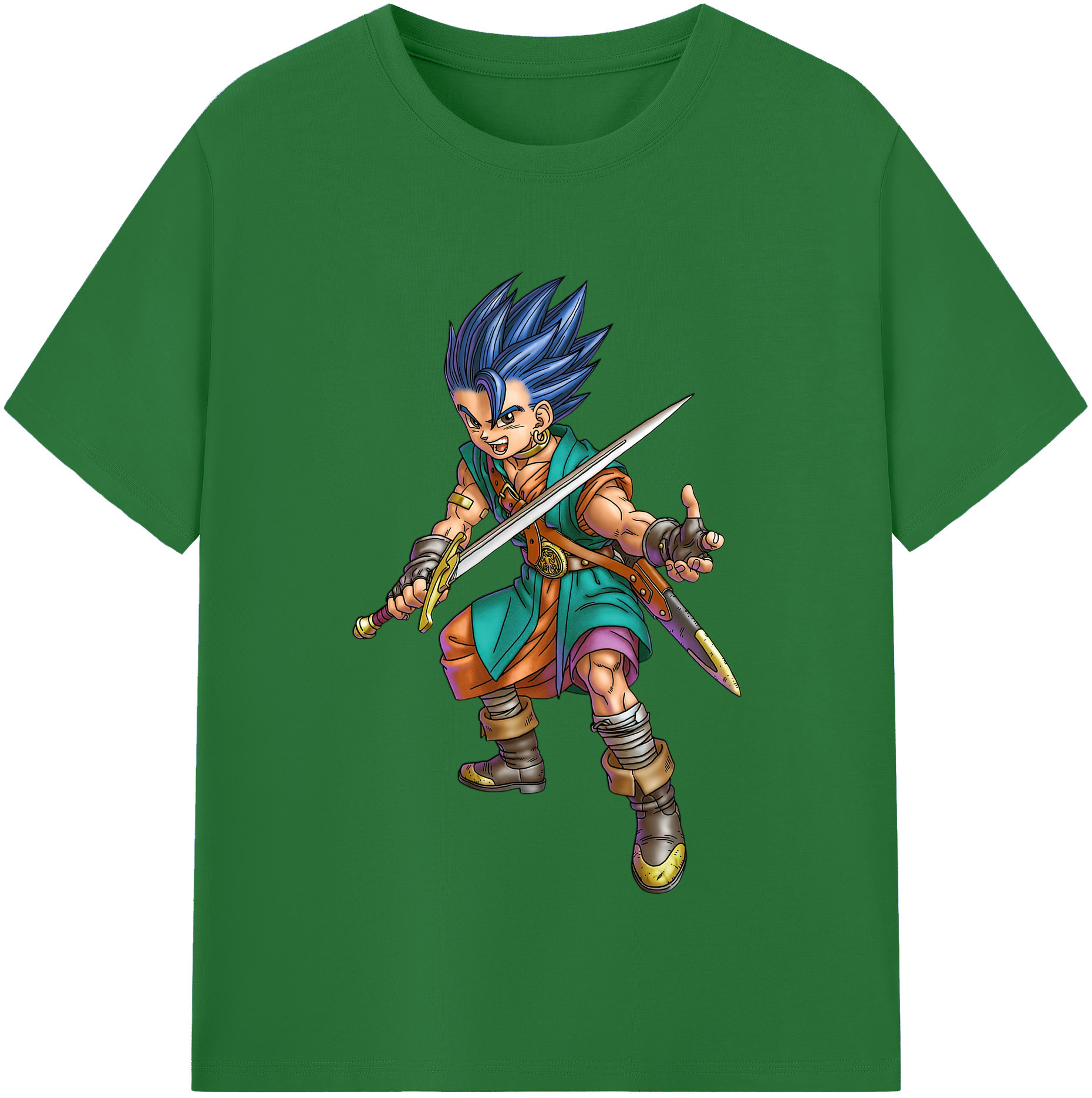 （画像用） ドラゴンクエスト Doragon Kuesuto Dragon Quest 綿100％半袖Tシャツ（フロントプリント）