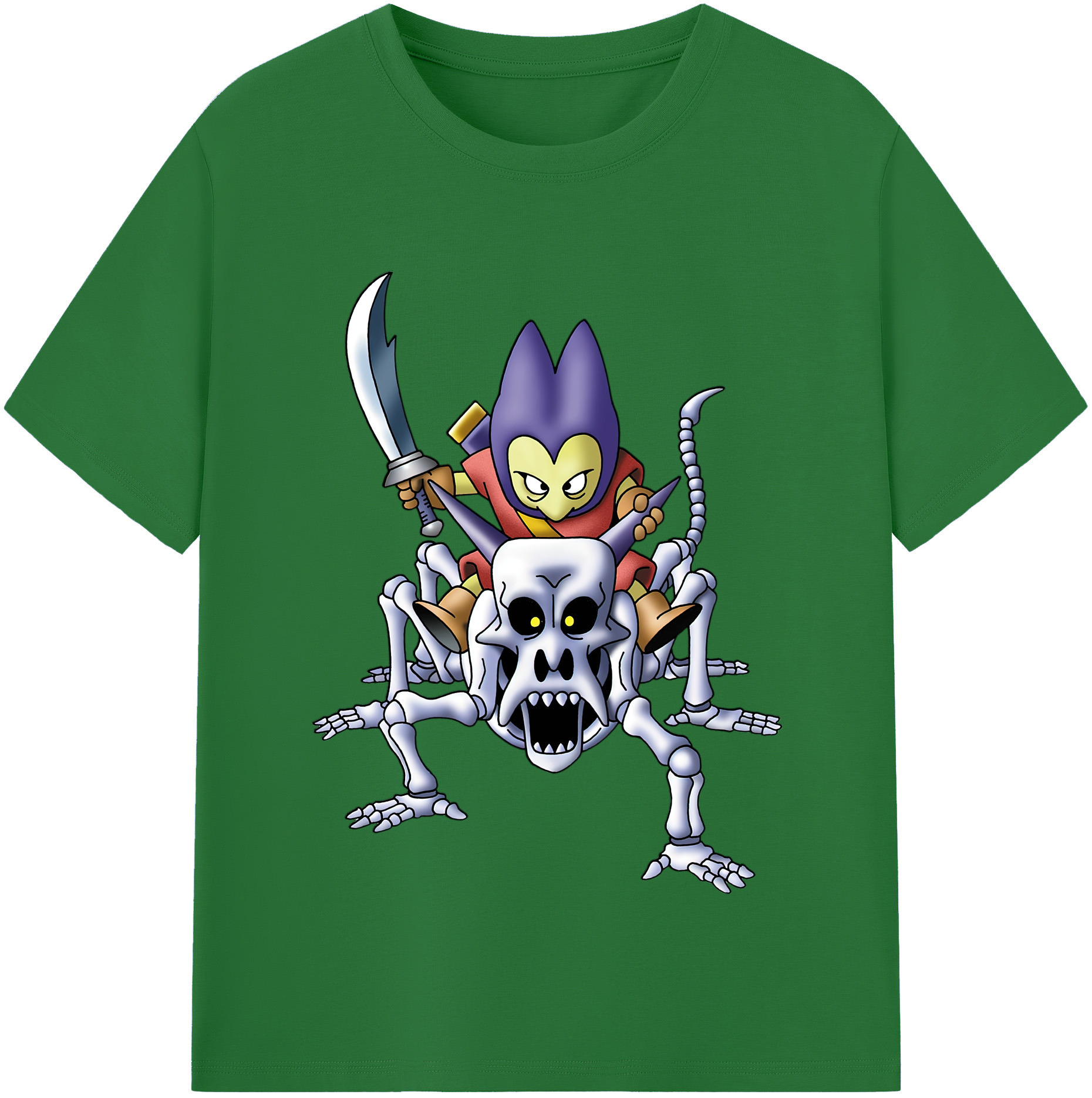 （画像用） ドラゴンクエスト Doragon Kuesuto Dragon Quest 綿100％半袖Tシャツ（フロントプリント）