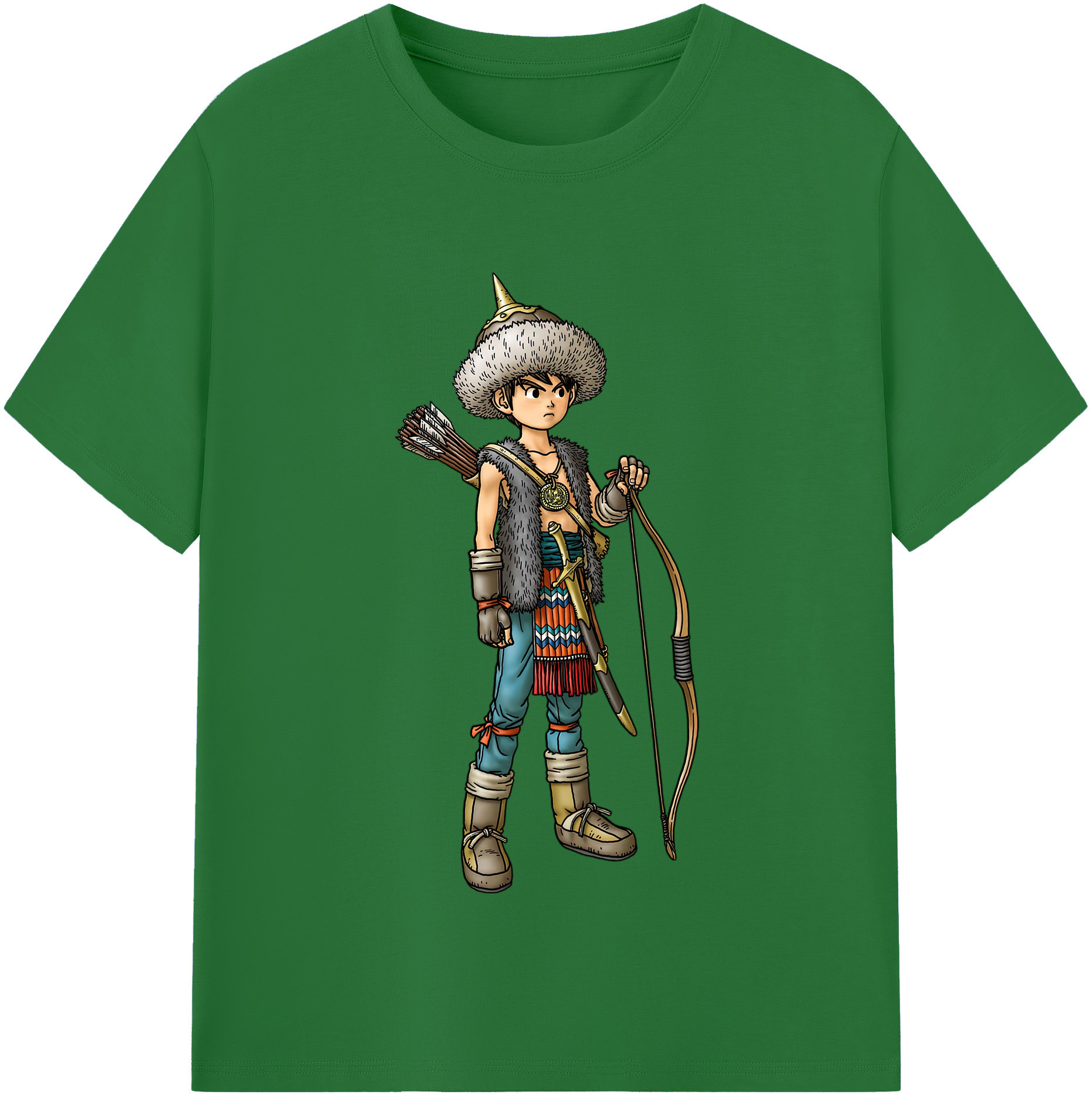 （画像用） ドラゴンクエスト Doragon Kuesuto Dragon Quest 綿100％半袖Tシャツ（フロントプリント）