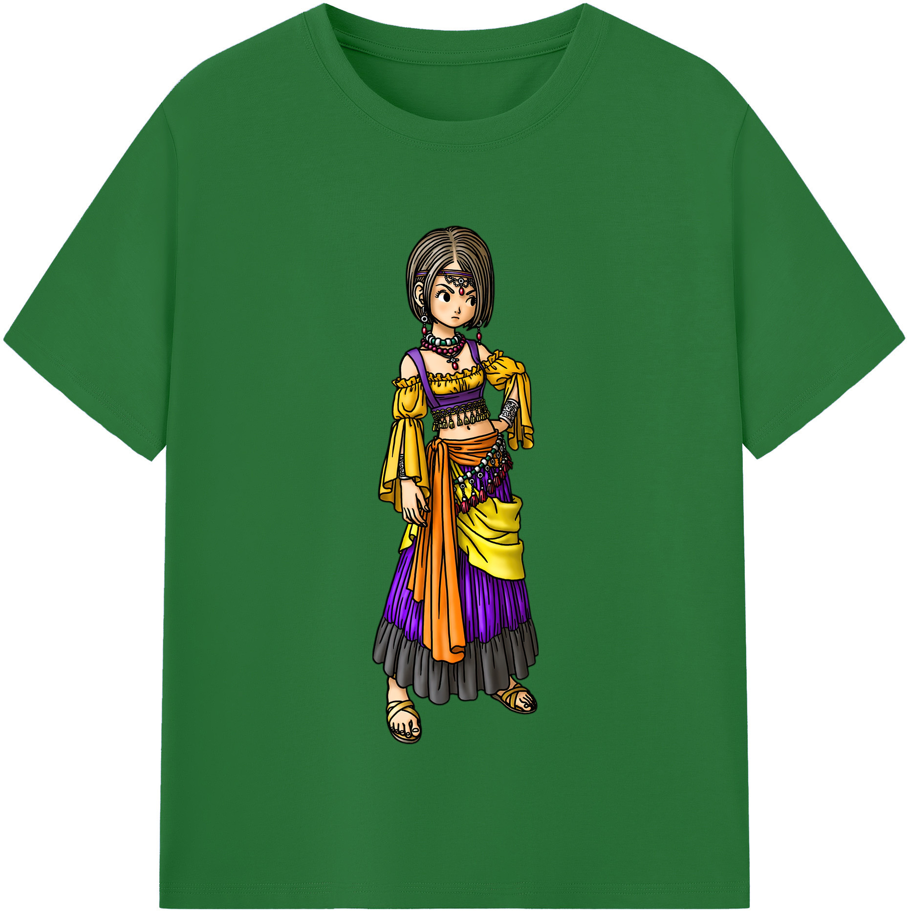 （画像用） ドラゴンクエスト Doragon Kuesuto Dragon Quest 綿100％半袖Tシャツ（フロントプリント）
