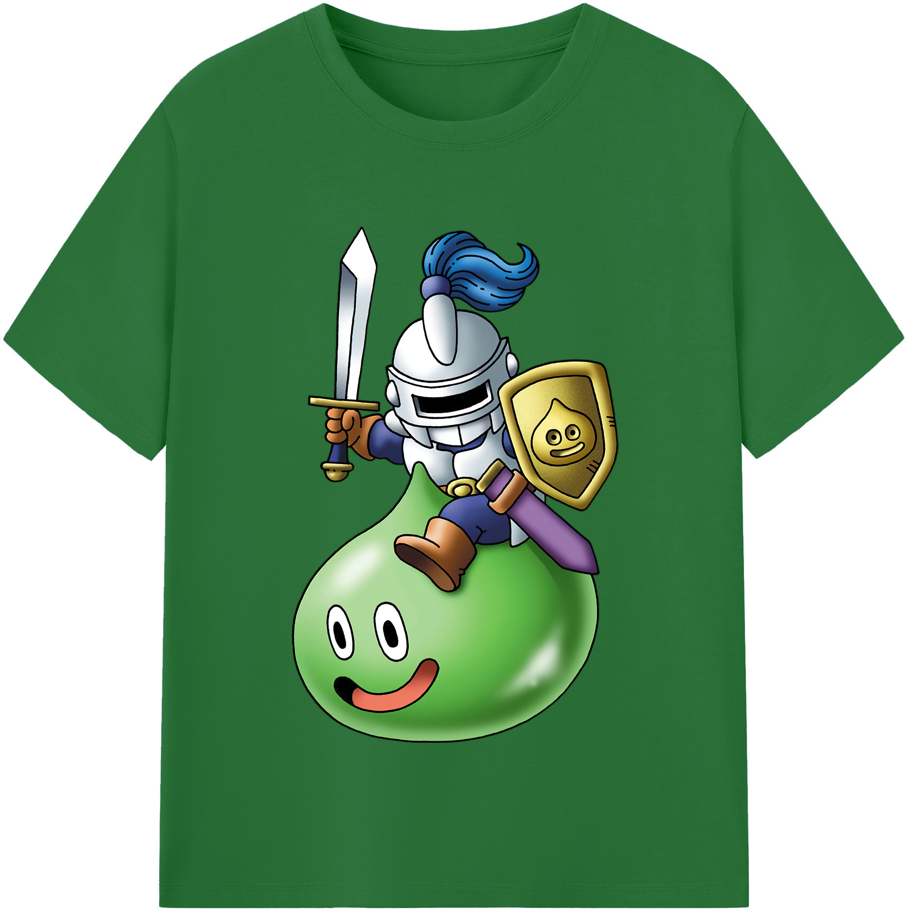 （画像用） ドラゴンクエスト Doragon Kuesuto Dragon Quest 綿100％半袖Tシャツ（フロントプリント）