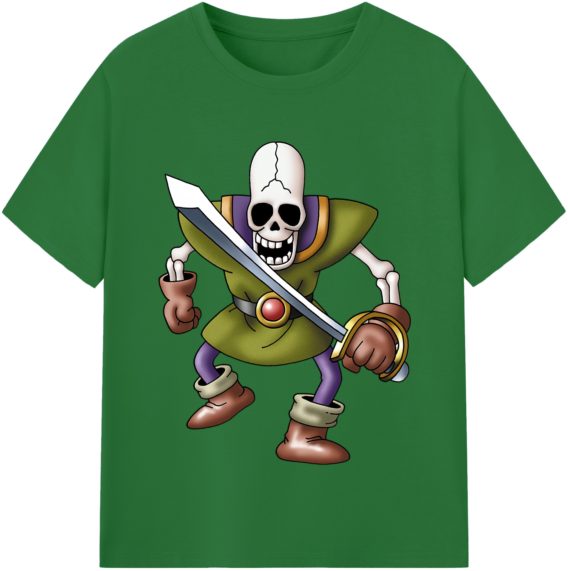 （画像用） ドラゴンクエスト Doragon Kuesuto Dragon Quest 綿100％半袖Tシャツ（フロントプリント）