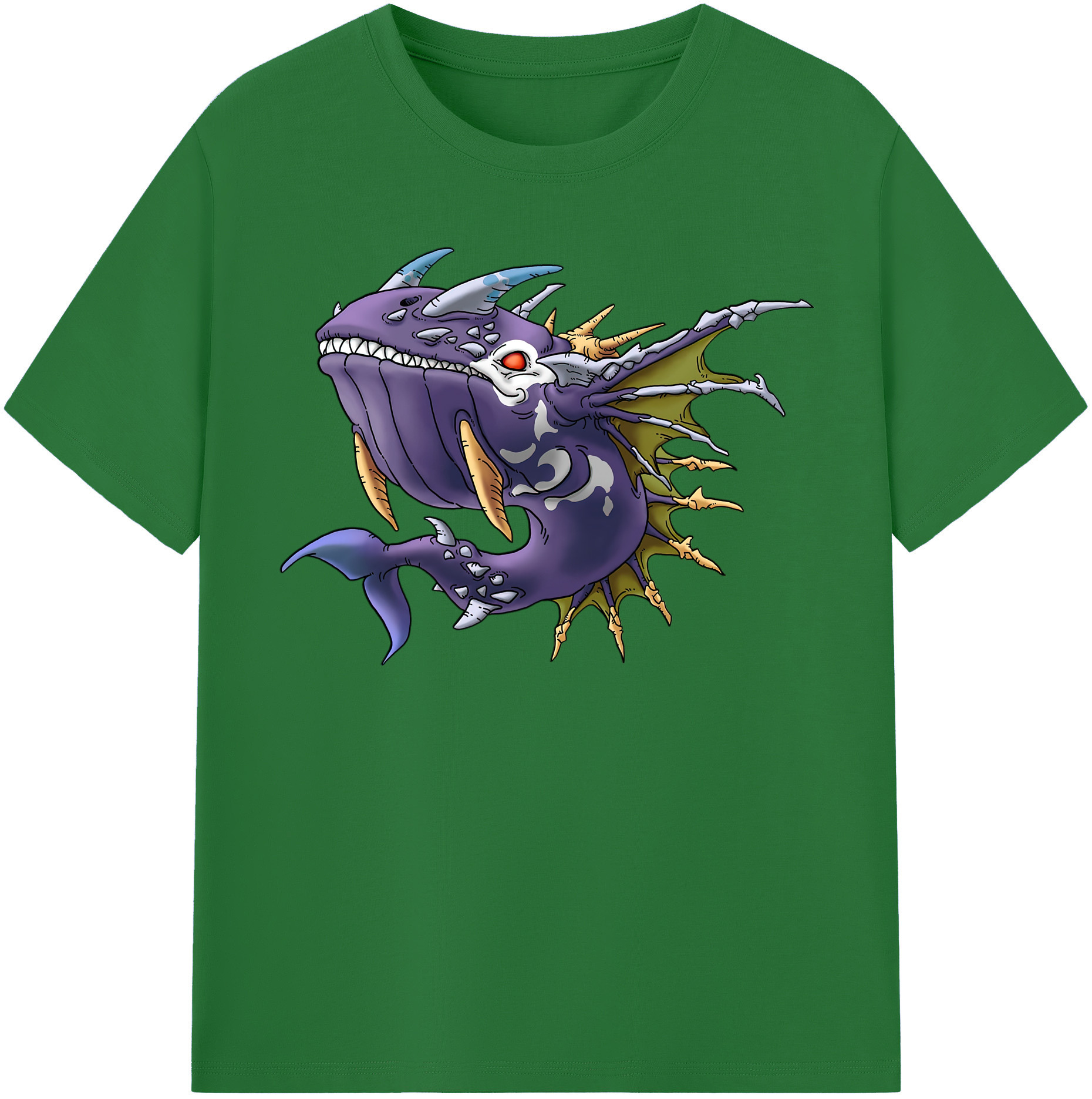 （画像用） ドラゴンクエスト Doragon Kuesuto Dragon Quest 綿100％半袖Tシャツ（フロントプリント）