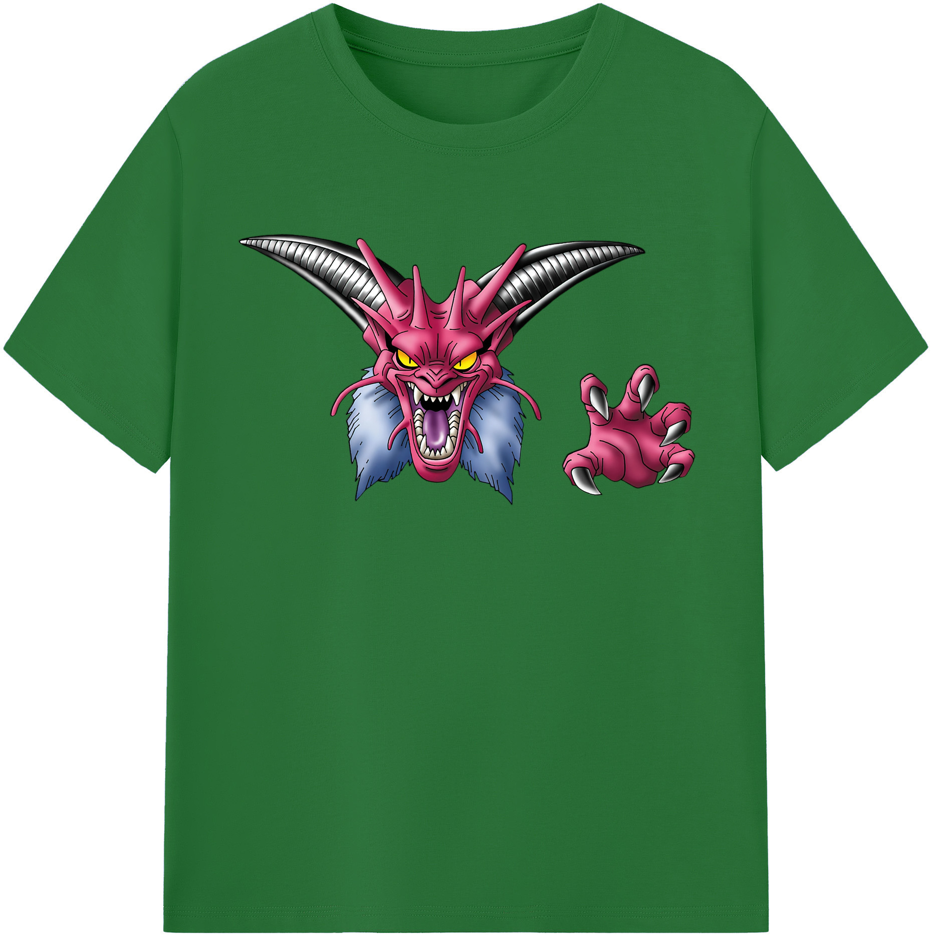 （画像用） ドラゴンクエスト Doragon Kuesuto Dragon Quest 綿100％半袖Tシャツ（フロントプリント）