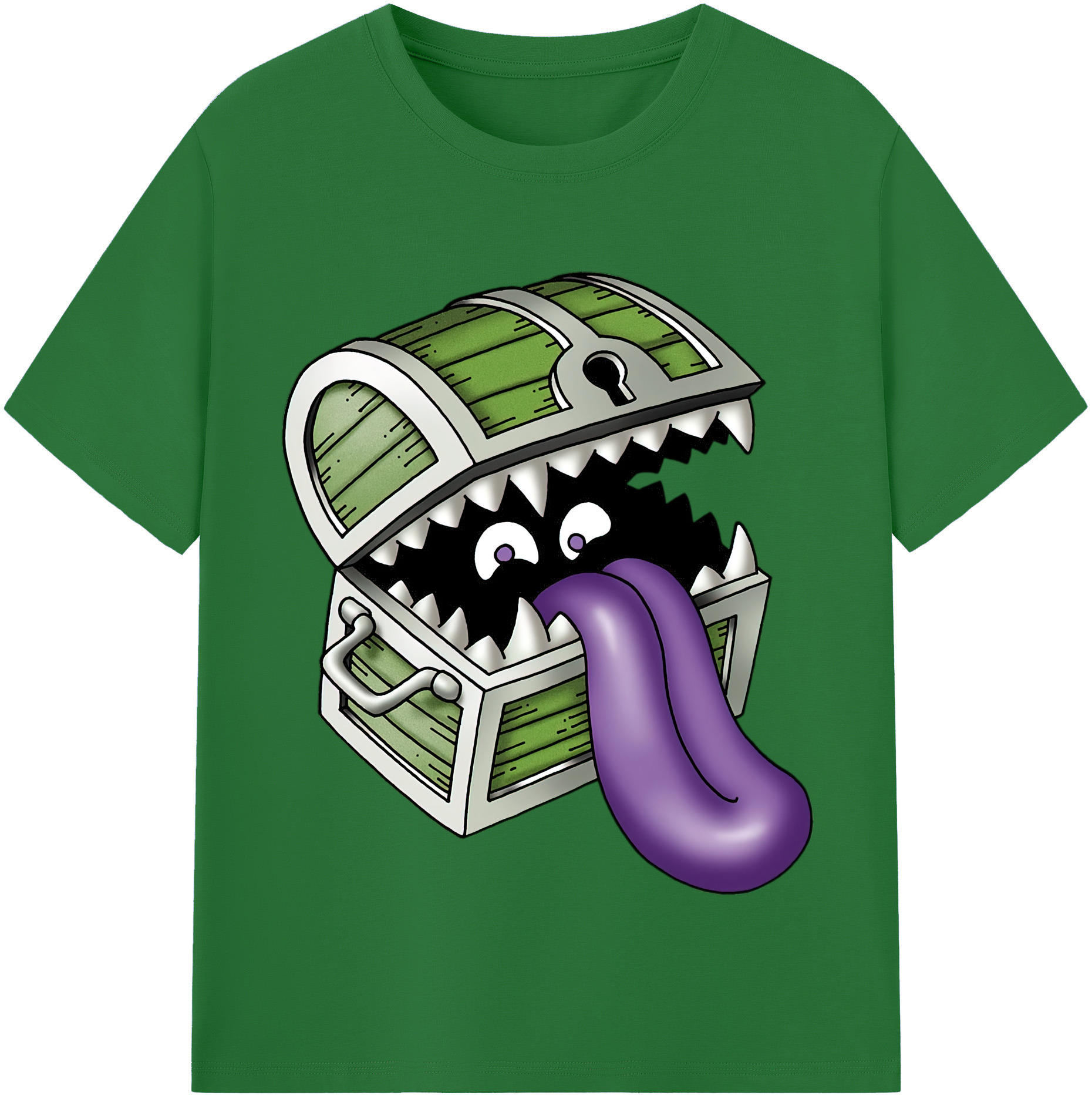 （画像用） ドラゴンクエスト Doragon Kuesuto Dragon Quest 綿100％半袖Tシャツ（フロントプリント）