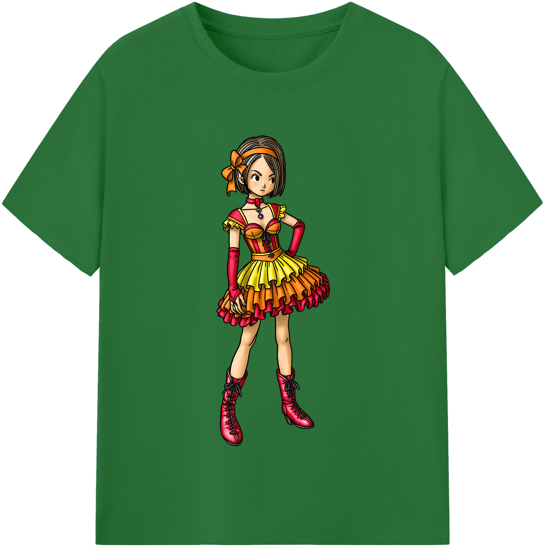 （画像用） ドラゴンクエスト Doragon Kuesuto Dragon Quest 綿100％半袖Tシャツ（フロントプリント）
