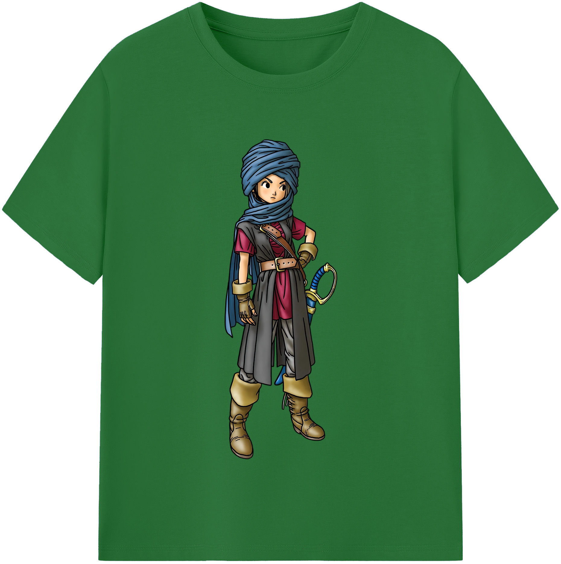 （画像用） ドラゴンクエスト Doragon Kuesuto Dragon Quest 綿100％半袖Tシャツ（フロントプリント）