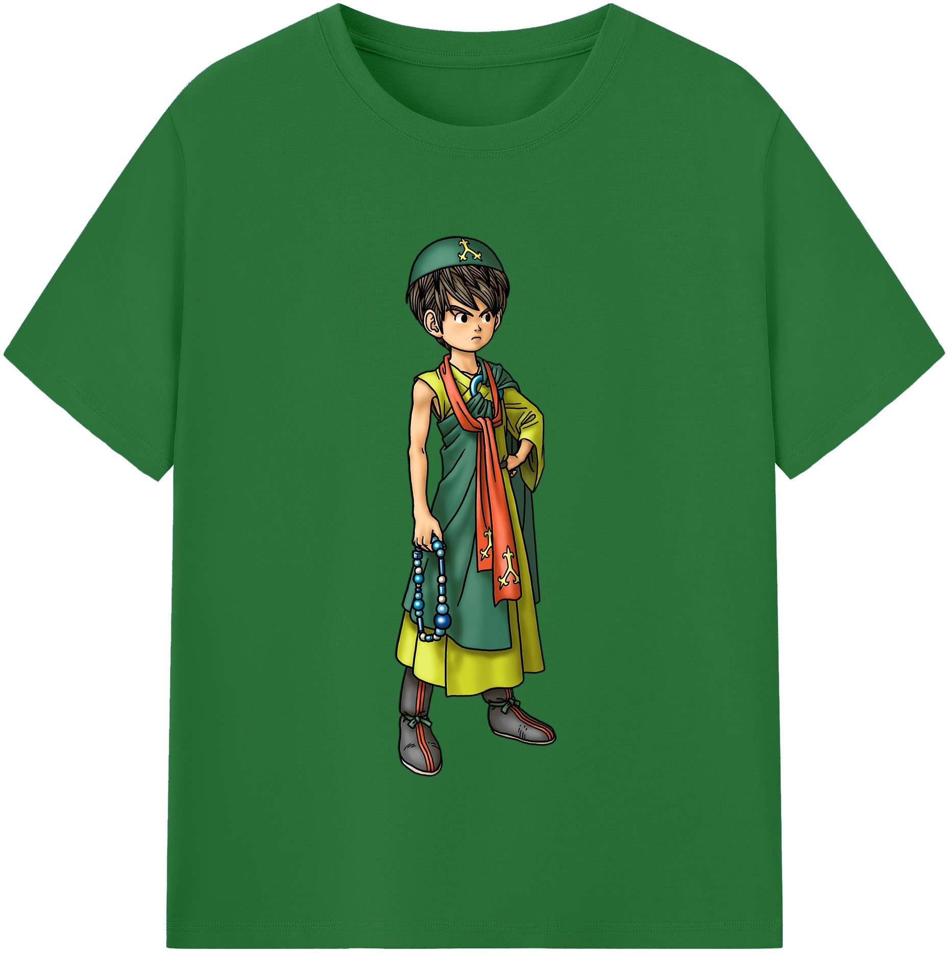 （画像用） ドラゴンクエスト Doragon Kuesuto Dragon Quest 綿100％半袖Tシャツ（フロントプリント）