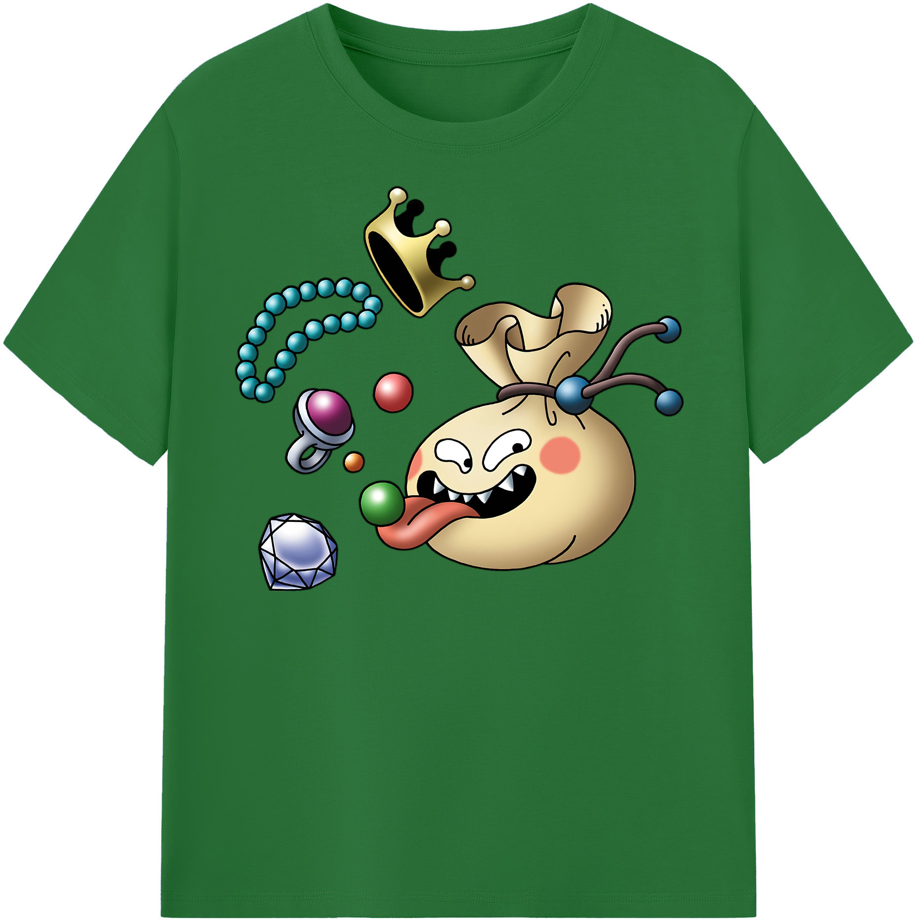 （画像用） ドラゴンクエスト Doragon Kuesuto Dragon Quest 綿100％半袖Tシャツ（フロントプリント）