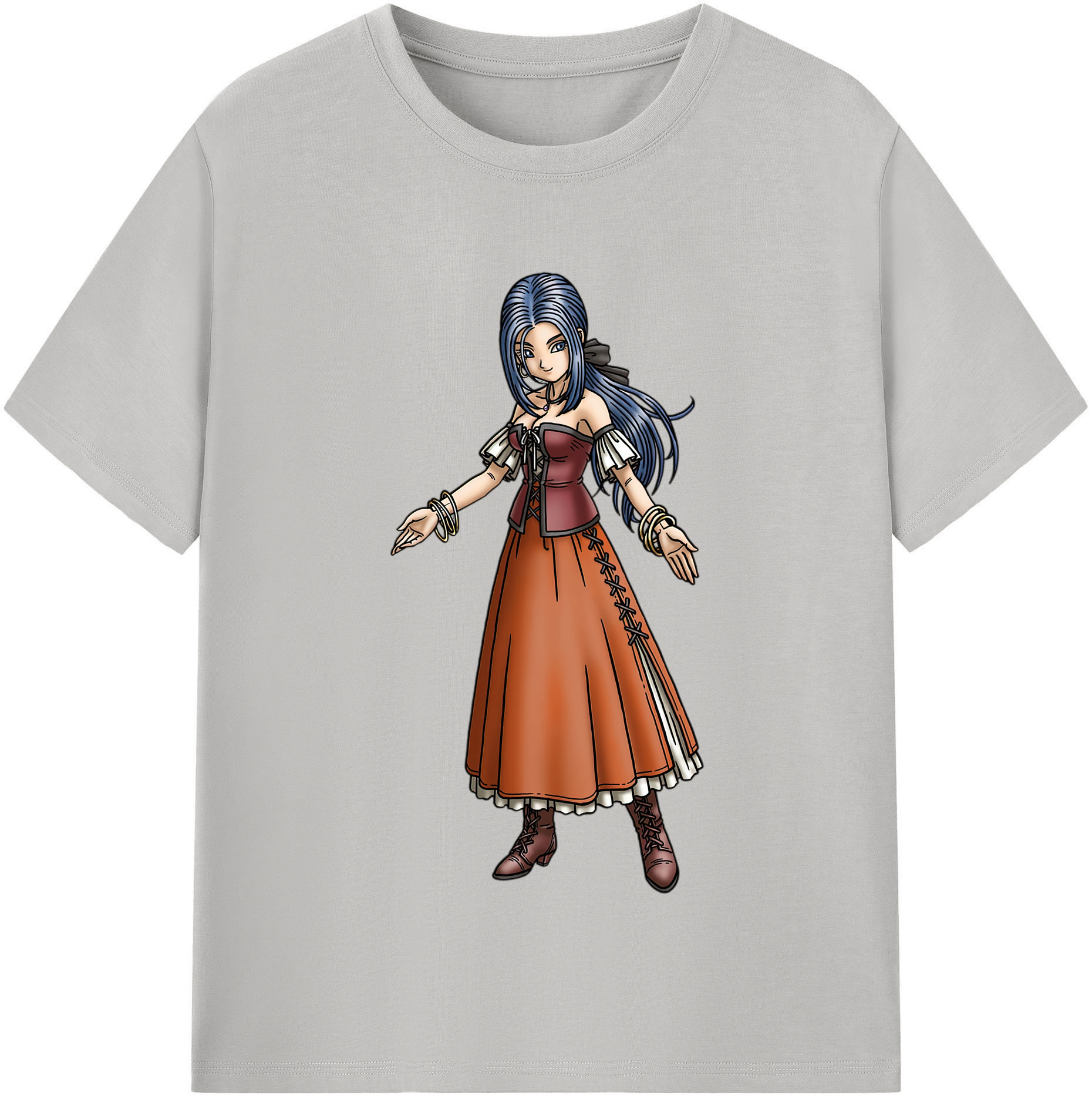 （画像用） ドラゴンクエスト Doragon Kuesuto Dragon Quest 綿100％半袖Tシャツ（フロントプリント）