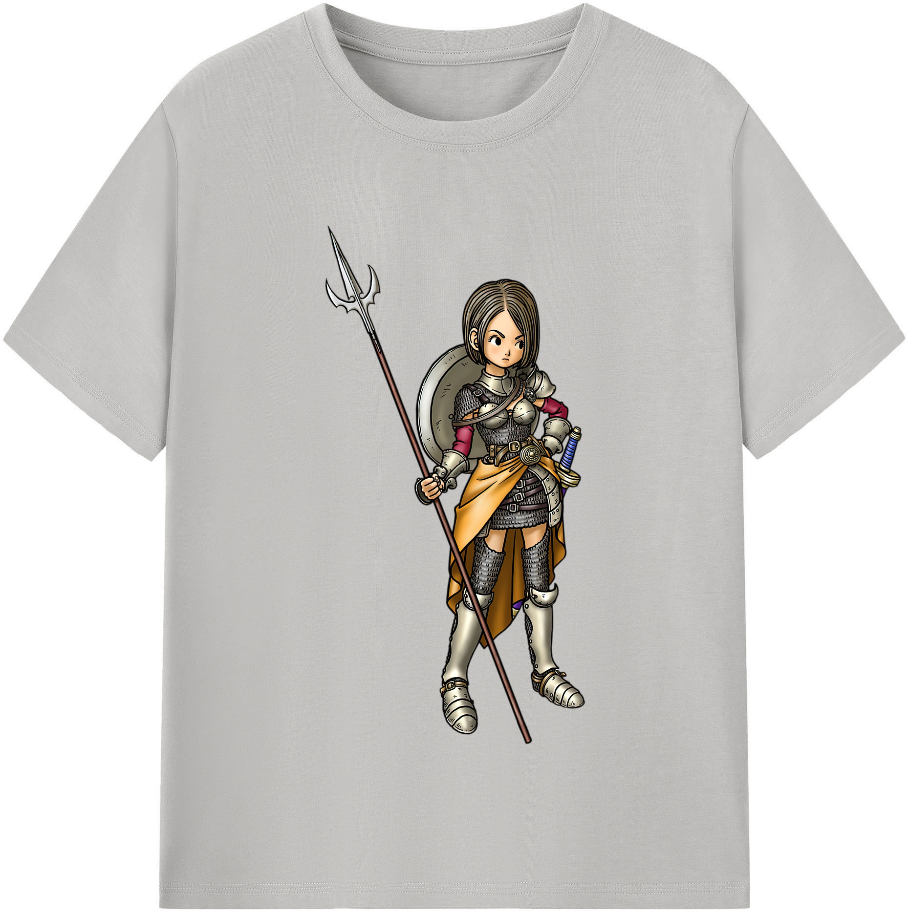 （画像用） ドラゴンクエスト Doragon Kuesuto Dragon Quest 綿100％半袖Tシャツ（フロントプリント）