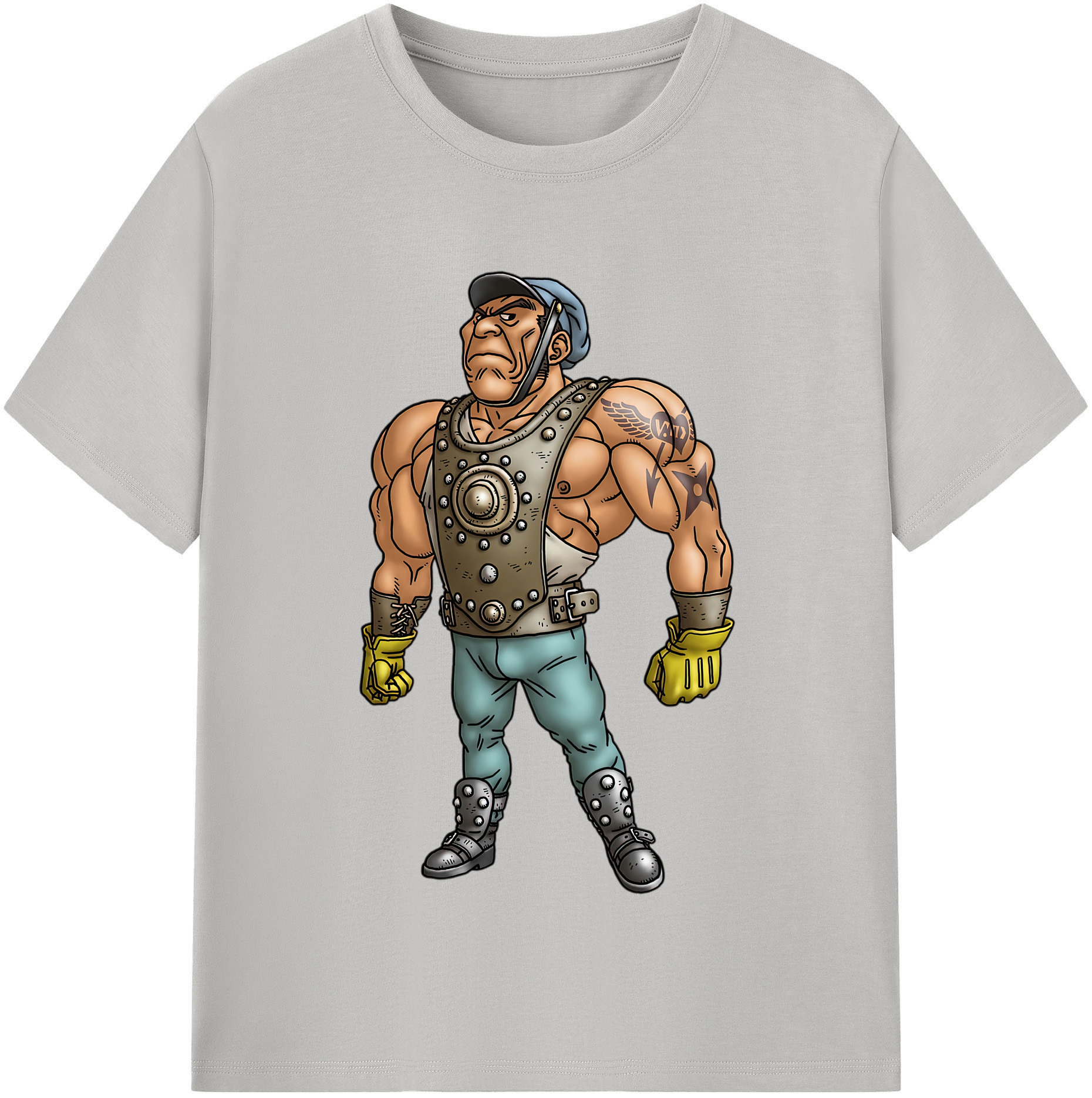 （画像用） ドラゴンクエスト Doragon Kuesuto Dragon Quest 綿100％半袖Tシャツ（フロントプリント）