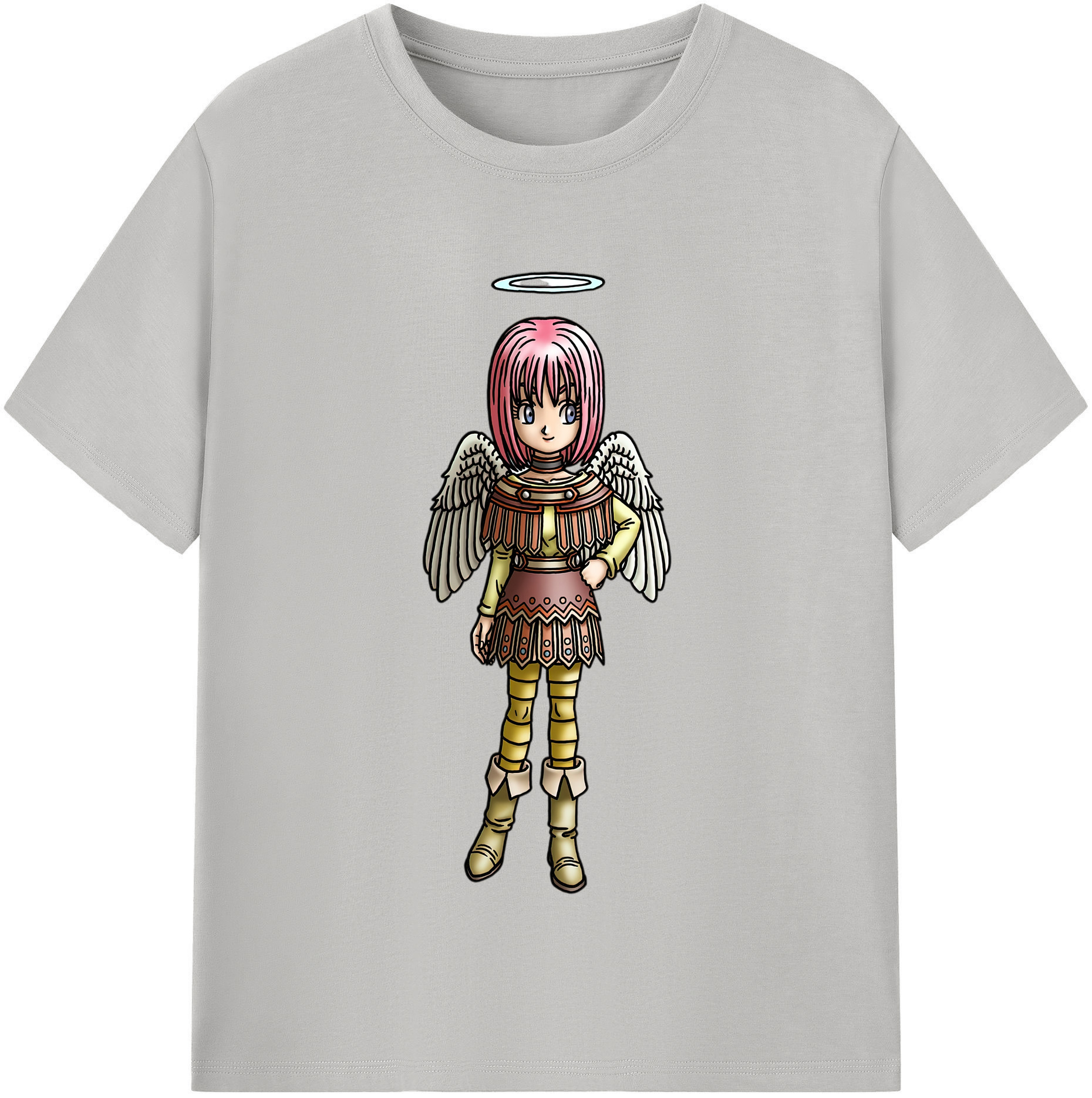 （画像用） ドラゴンクエスト Doragon Kuesuto Dragon Quest 綿100％半袖Tシャツ（フロントプリント）