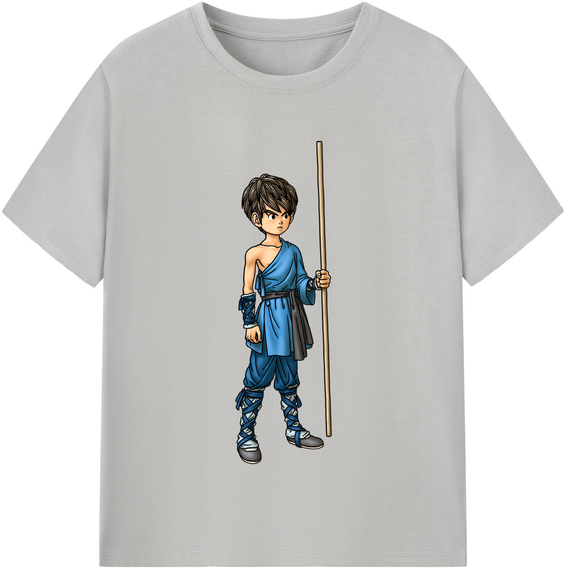 （画像用） ドラゴンクエスト Doragon Kuesuto Dragon Quest 綿100％半袖Tシャツ（フロントプリント）