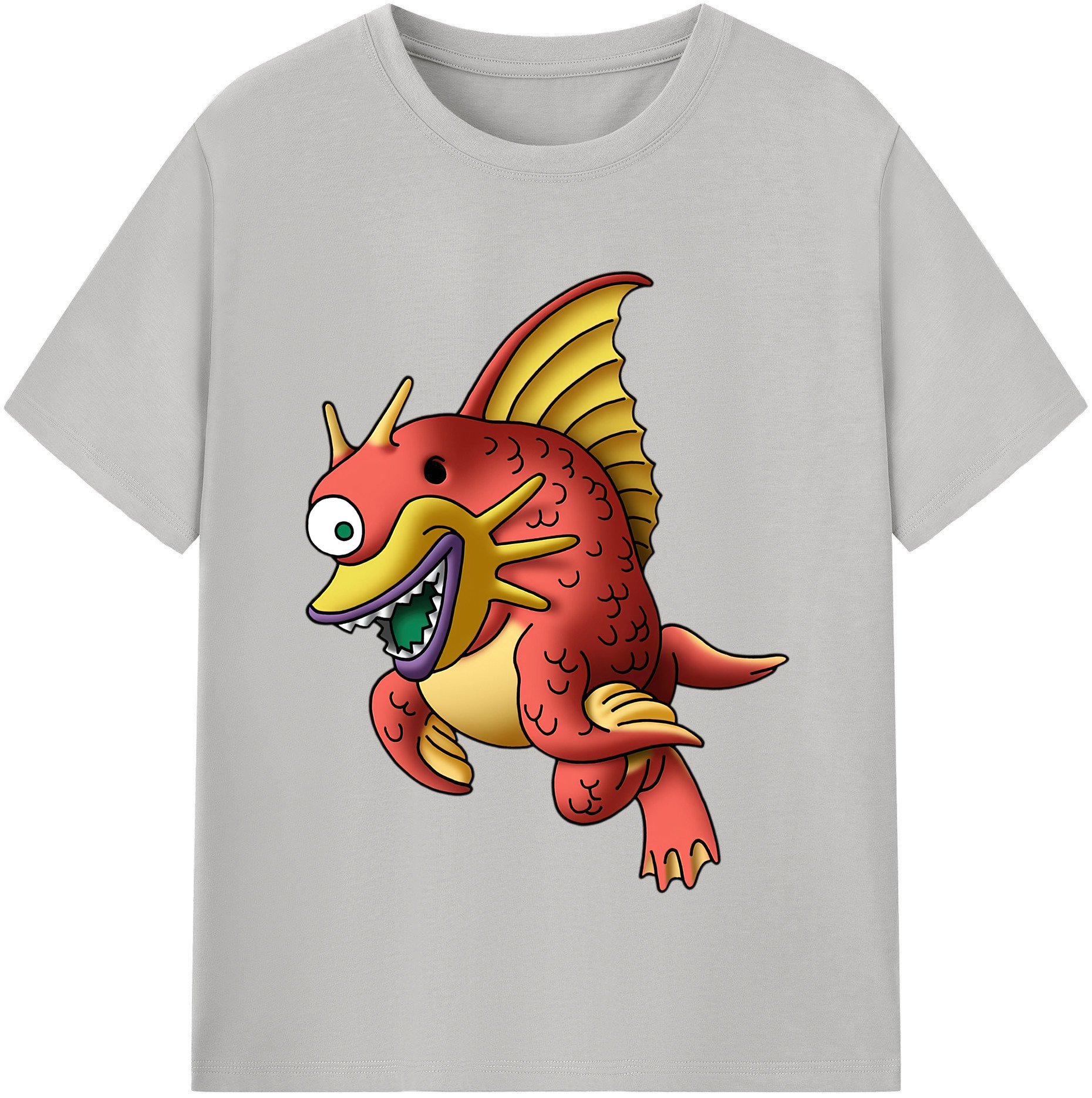 （画像用） ドラゴンクエスト Doragon Kuesuto Dragon Quest 綿100％半袖Tシャツ（フロントプリント）