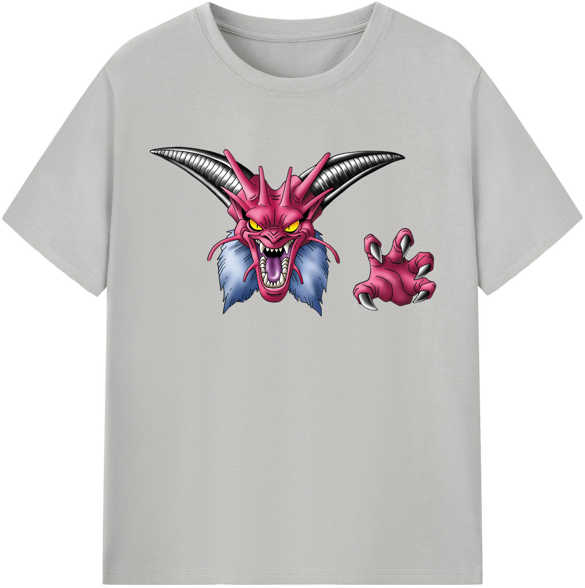 （画像用） ドラゴンクエスト Doragon Kuesuto Dragon Quest 綿100％半袖Tシャツ（フロントプリント）